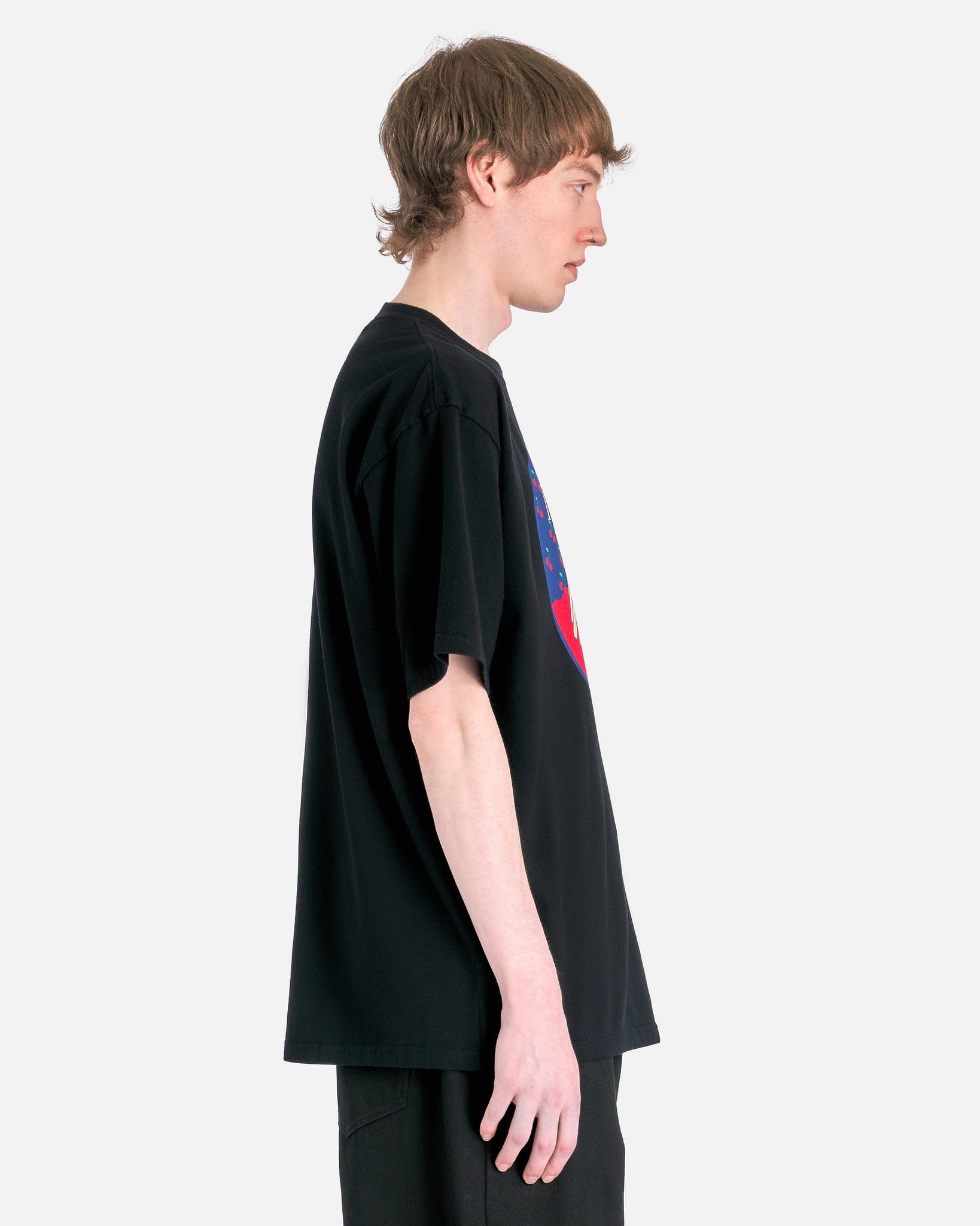 'FIN' Graphic T-Shirt in Black