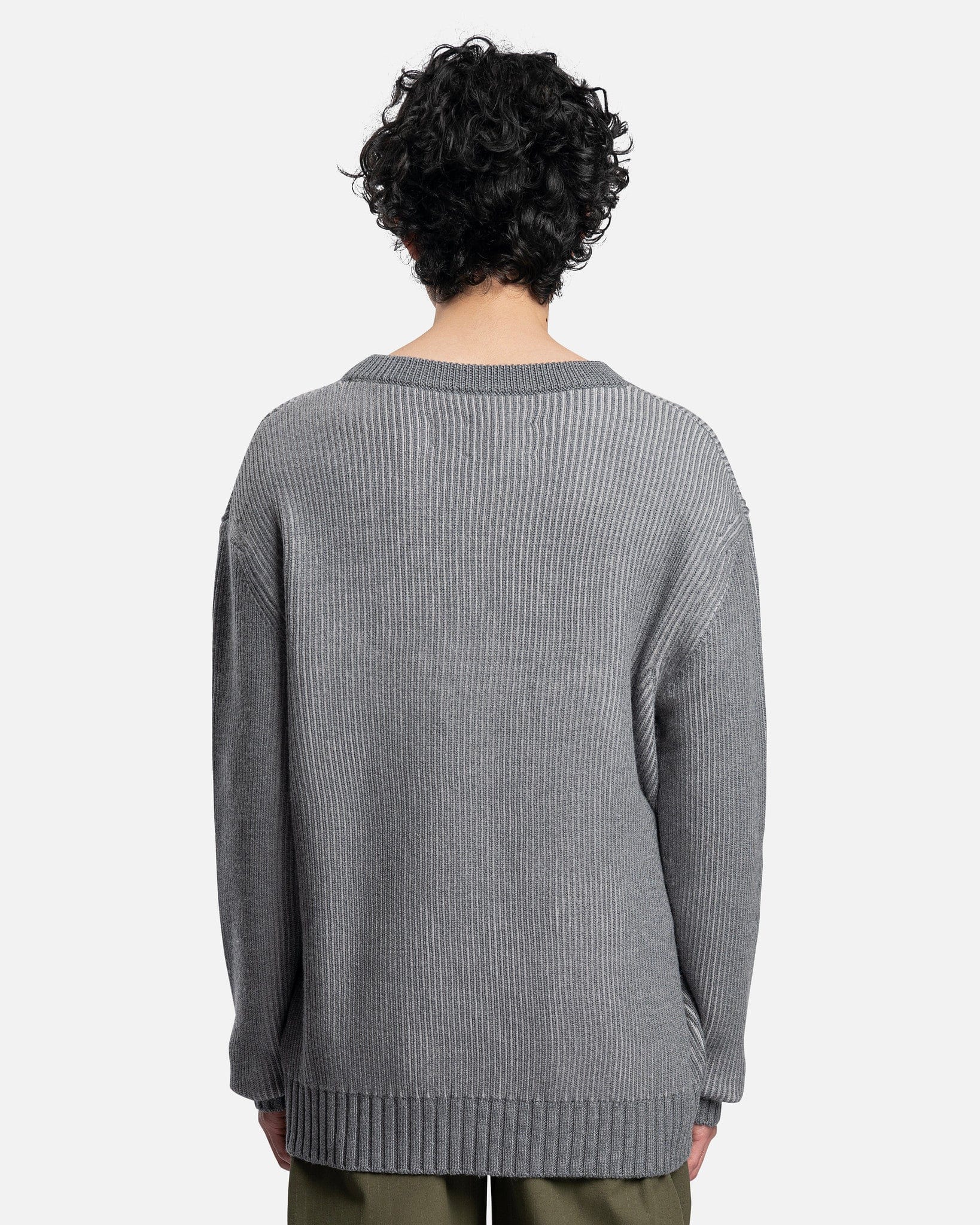 2 in 1 Pullover Sweater in Grey