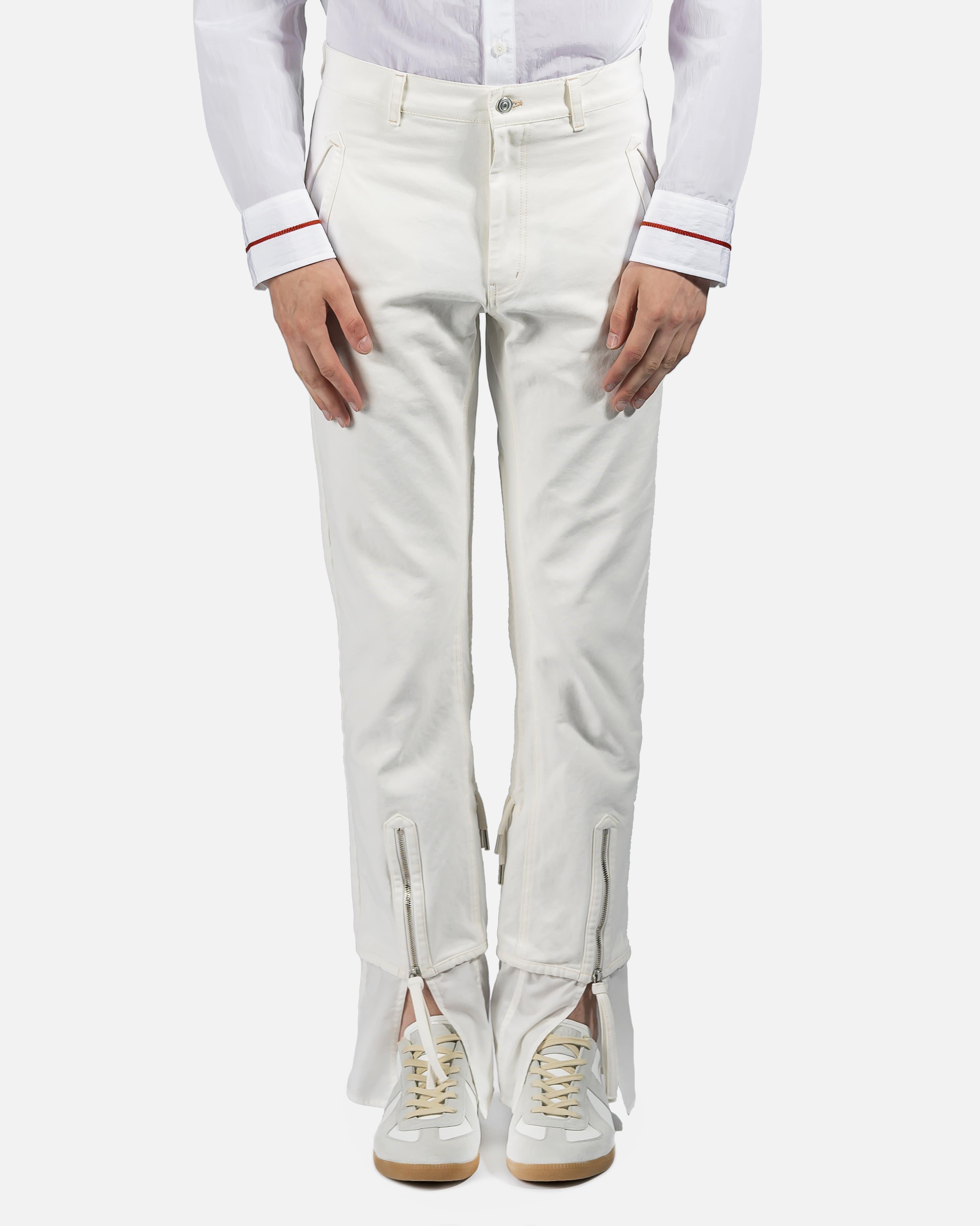 2 Strap Cotton Pants in White