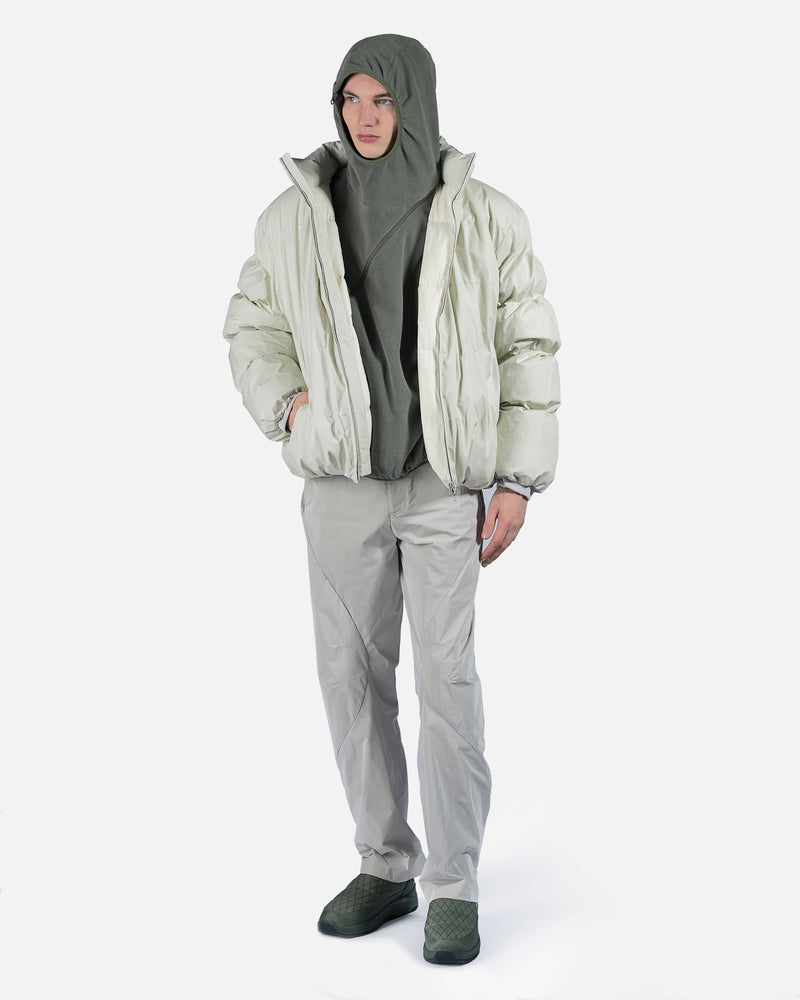 light grey puffer jacket
