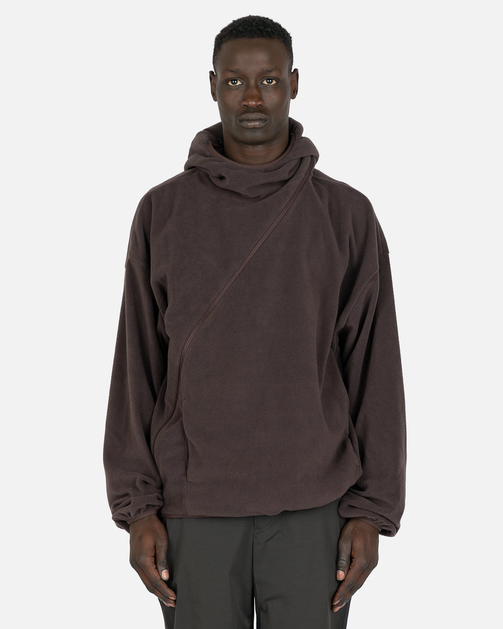 4.0+ Hoodie Center in Brown