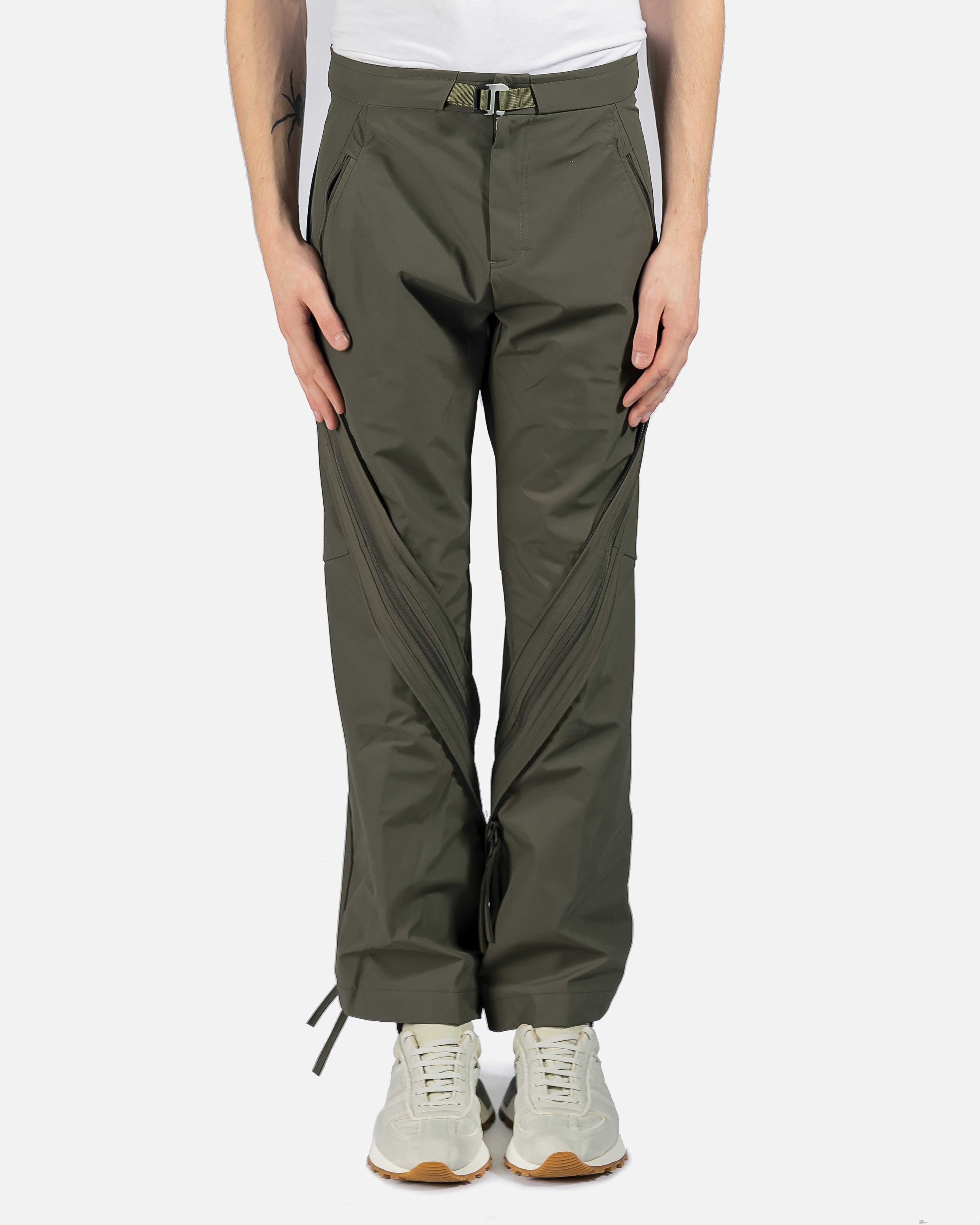 4.0+ Technical Pants Center in Olive Green