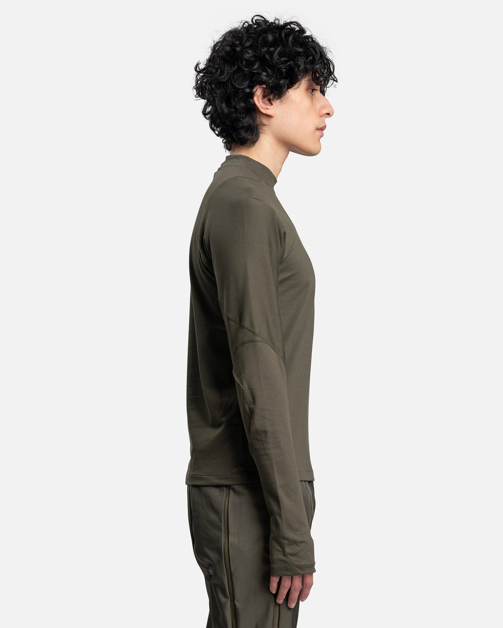 5.0 Long Sleeve Right T-Shirt in Olive Green