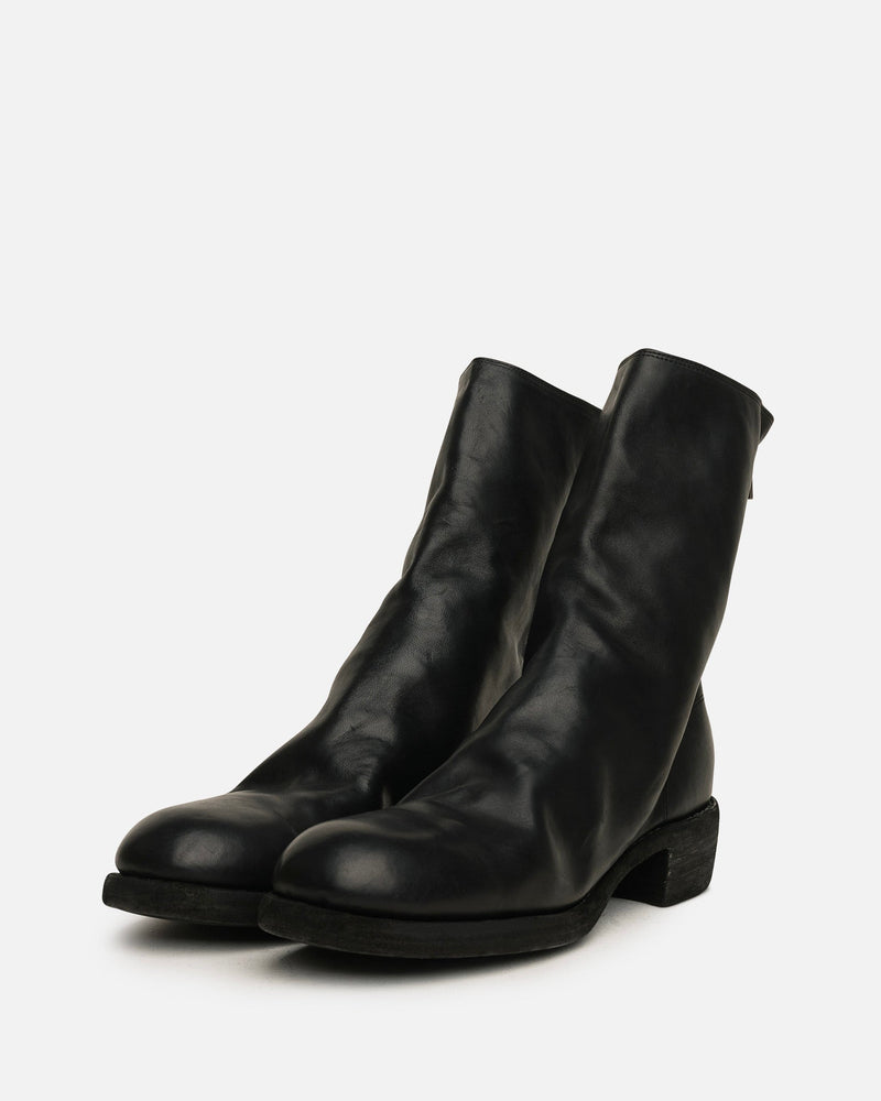 788Z Full Grain Back-Zip Boots in Black – SVRN