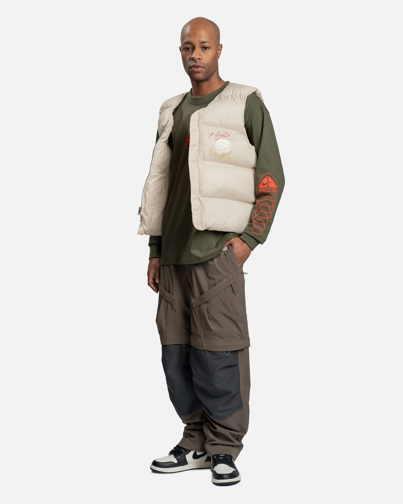 ACG Lungs Long Sleeve T-Shirt in Cargo Khaki