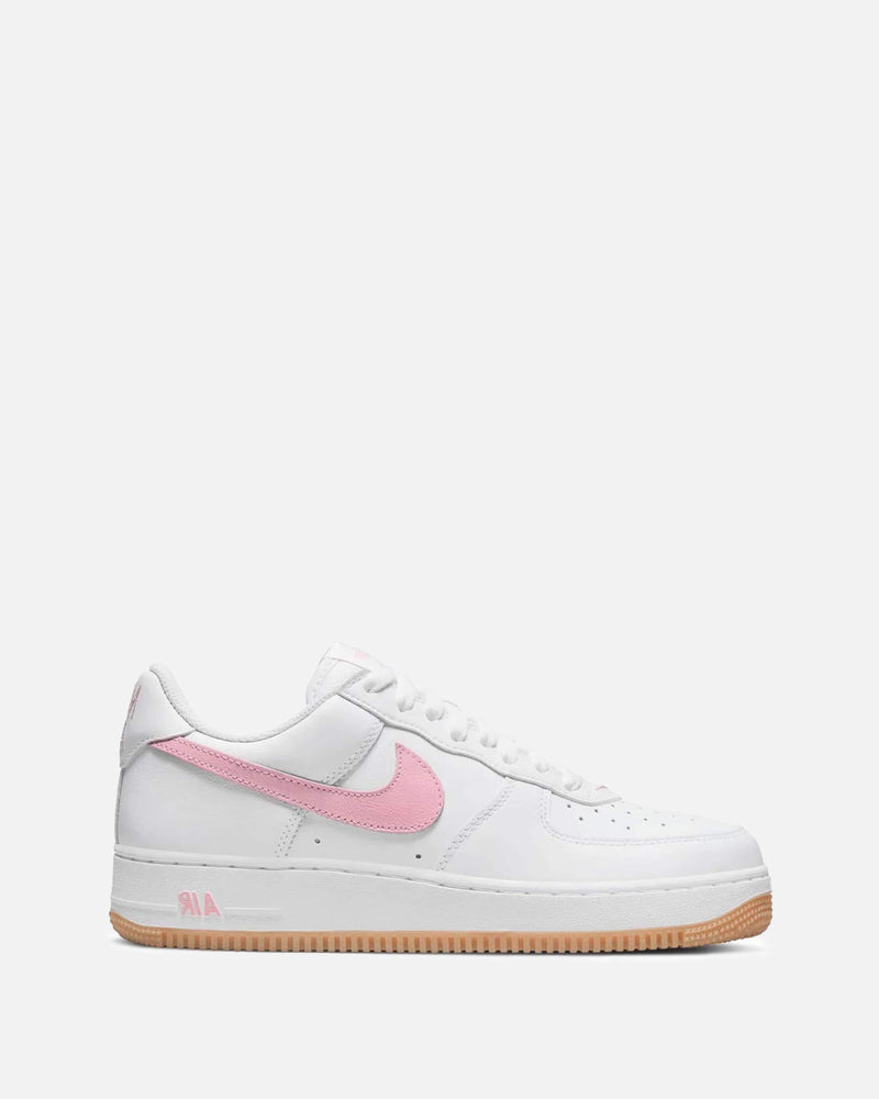 white and pink air force ones men