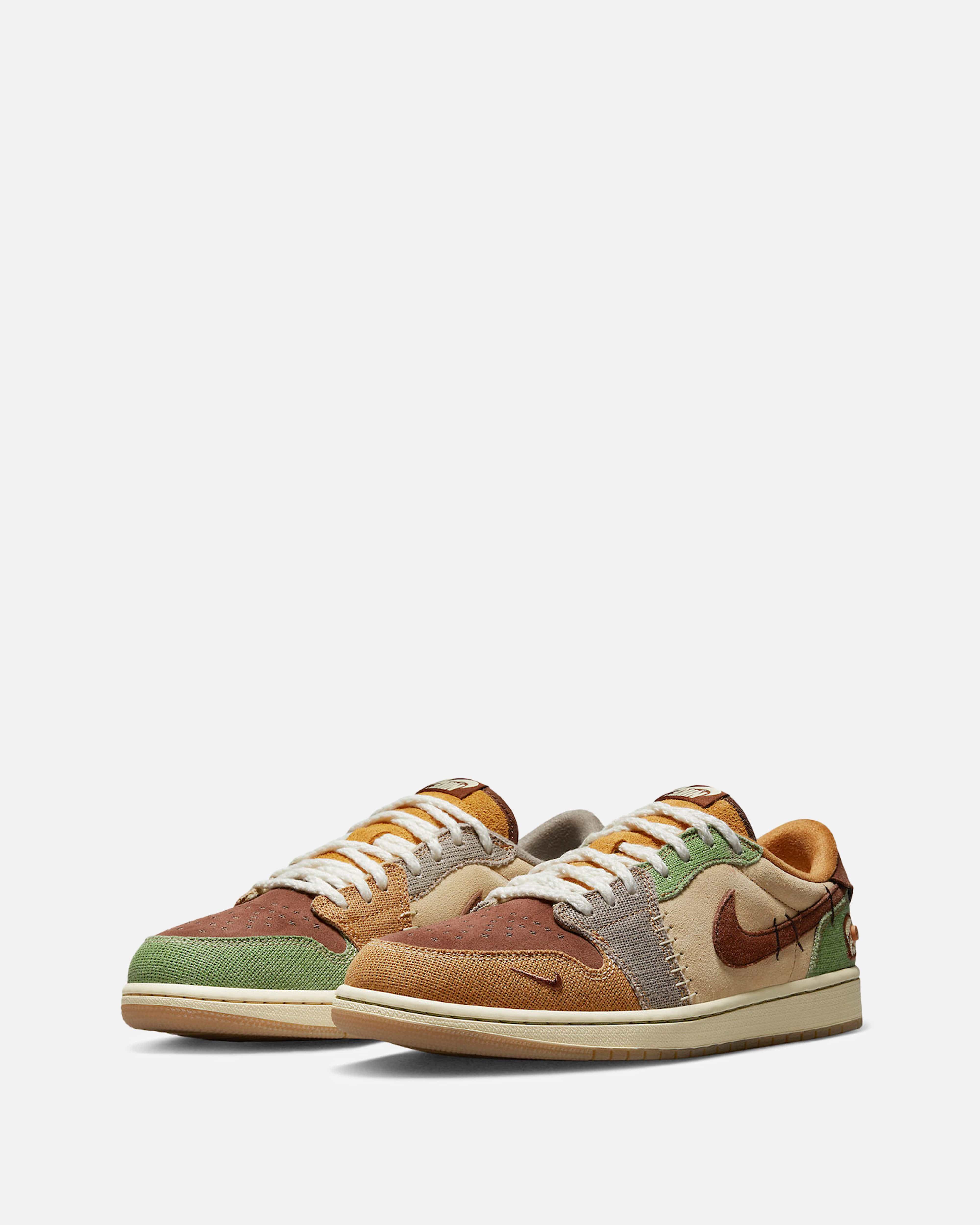 Air Jordan 1 Low 'Flax and Oil Green'