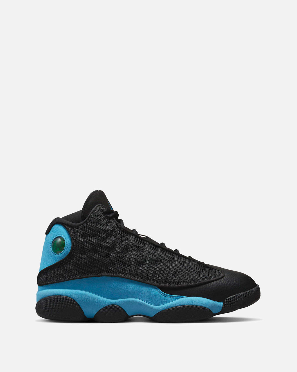 black and turquoise jordans 13