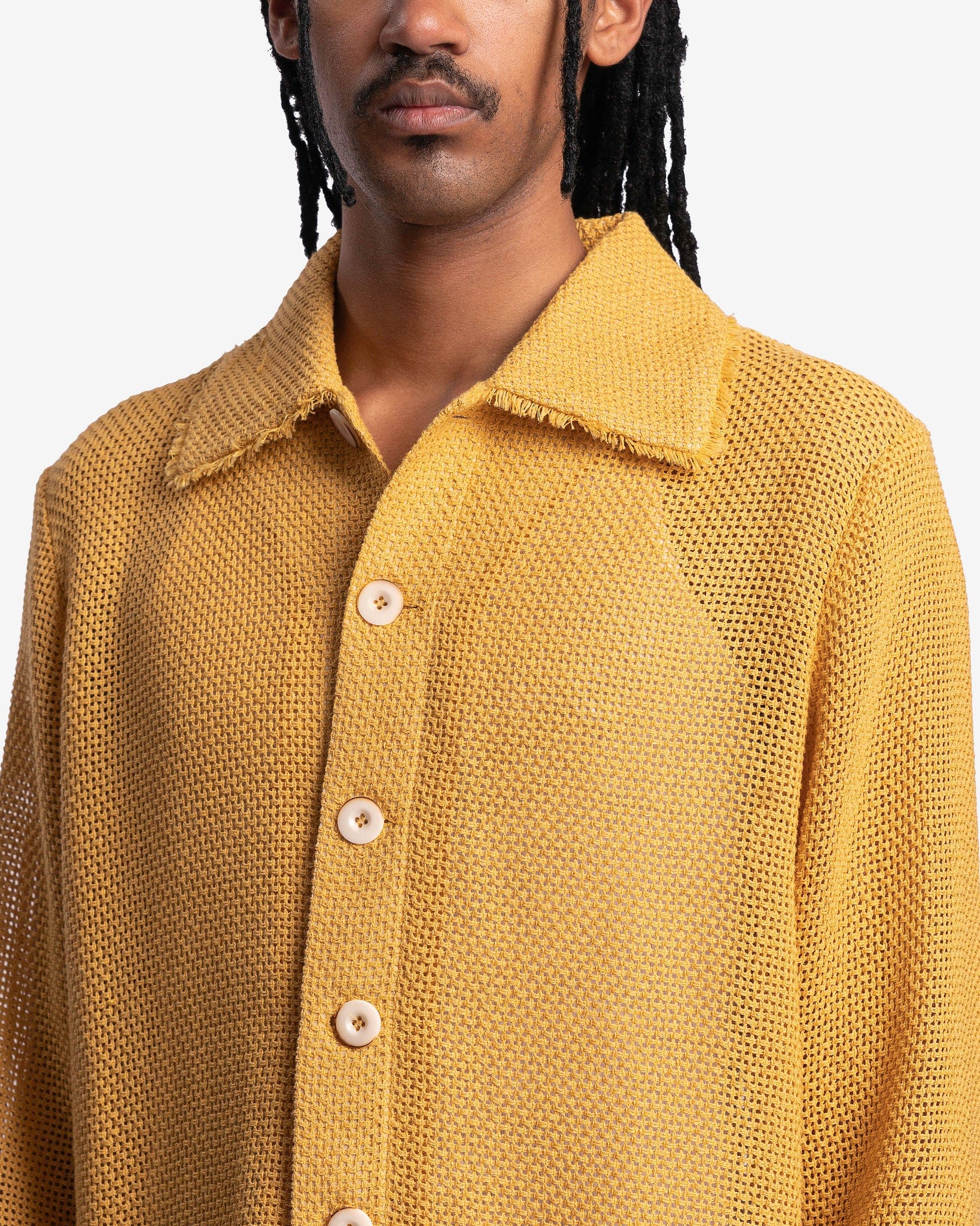 Ajani Overshirt in Fringed Aurum