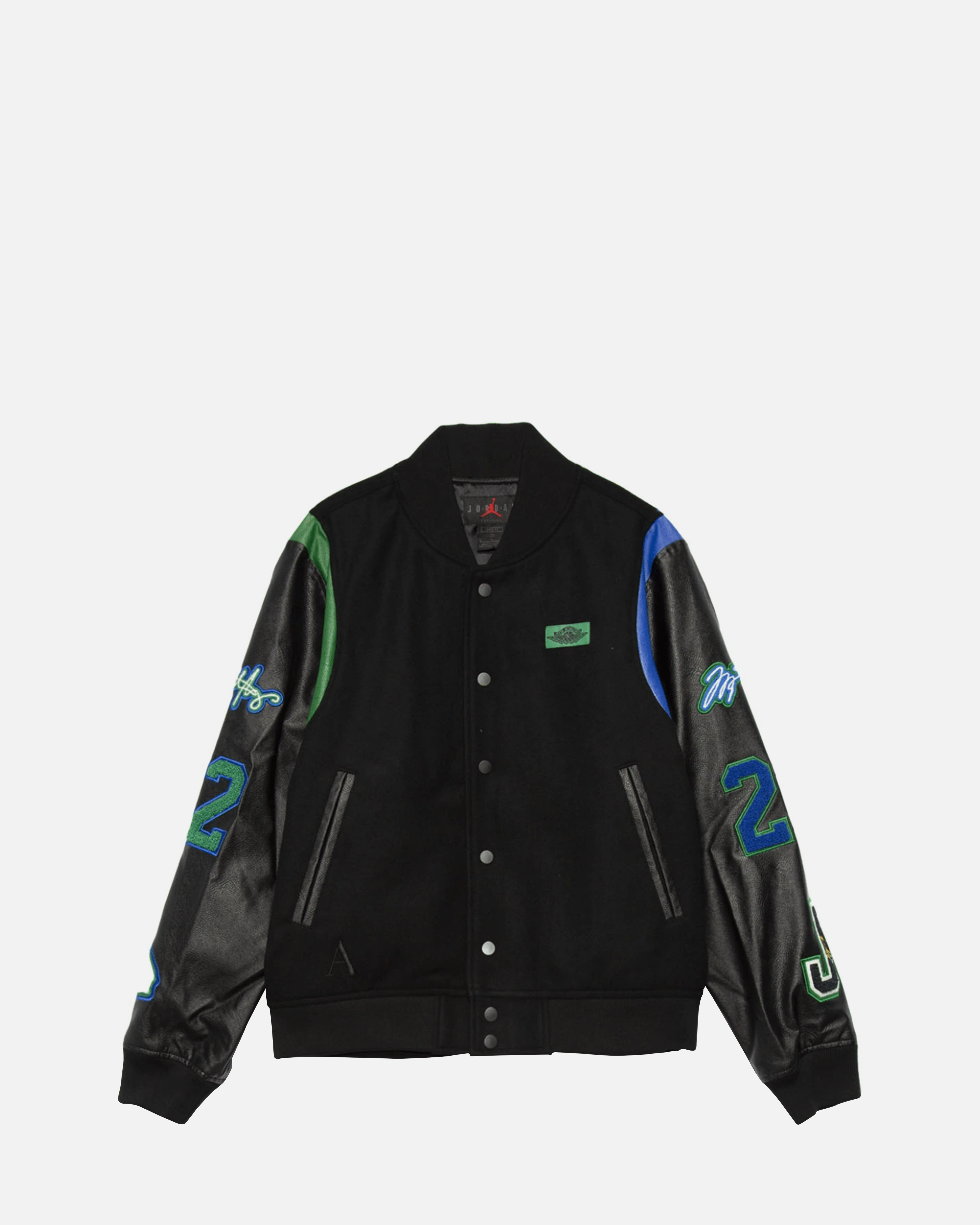 Aleali May Varsity Jacket in Black