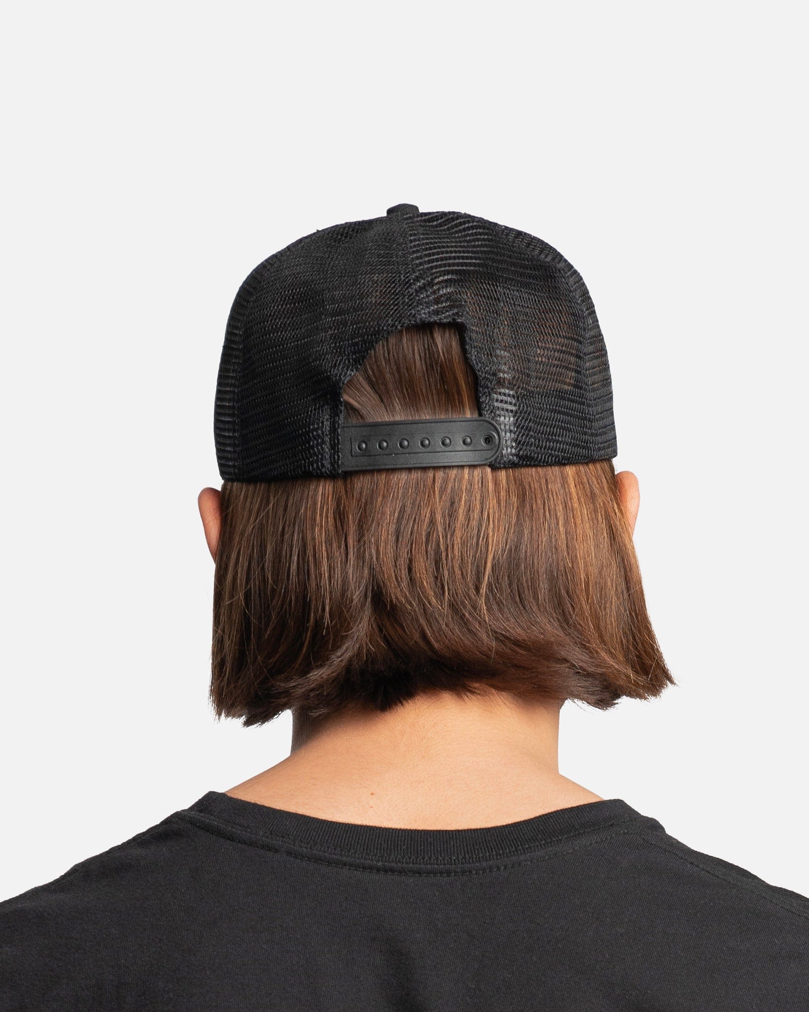 Americana Trucker Hat in Black/Off-White