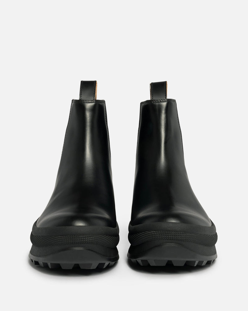 Jil Sander Men's Boots Antik Leather Ankle Boot in Black