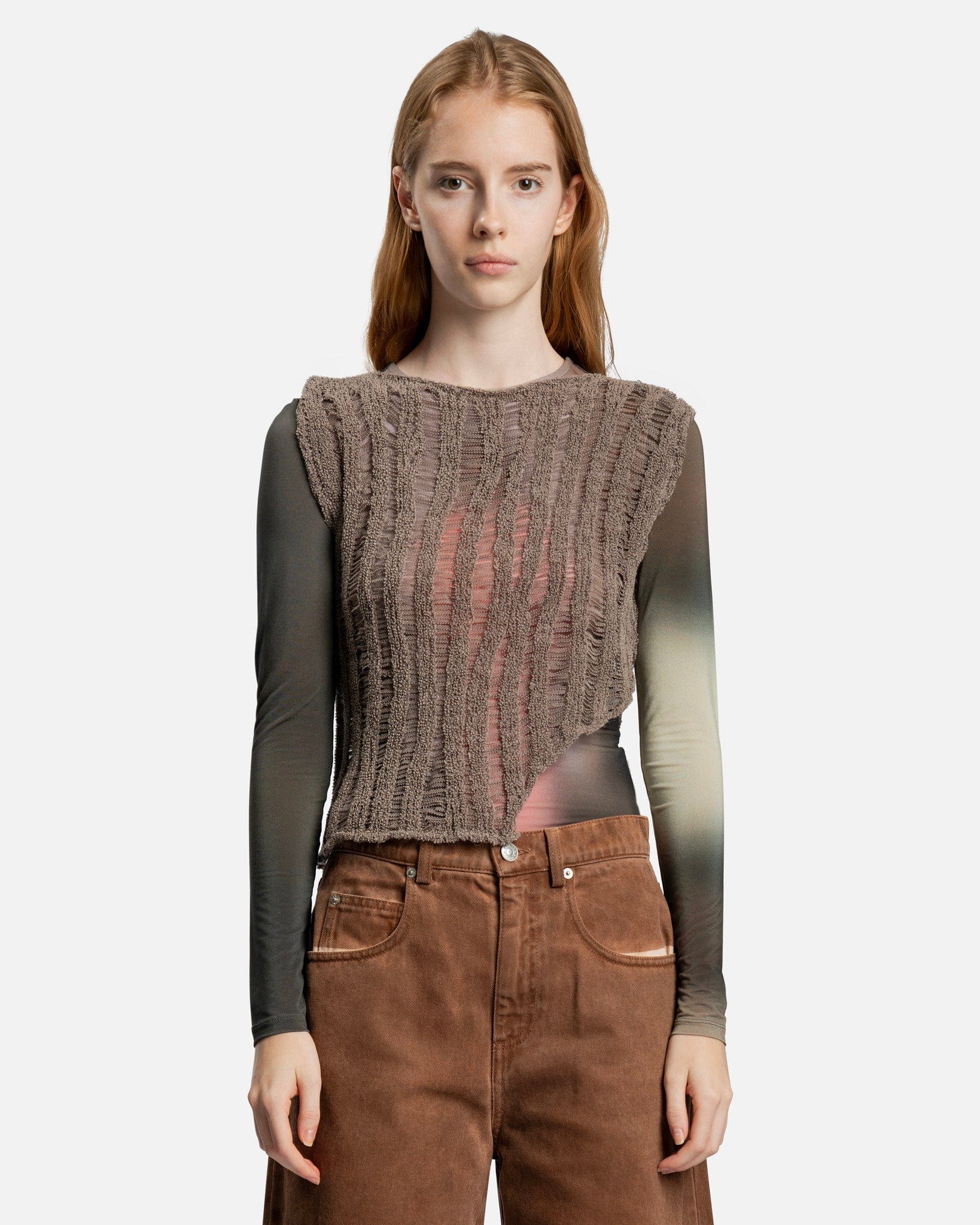 Aperol Tank Top in Taupe