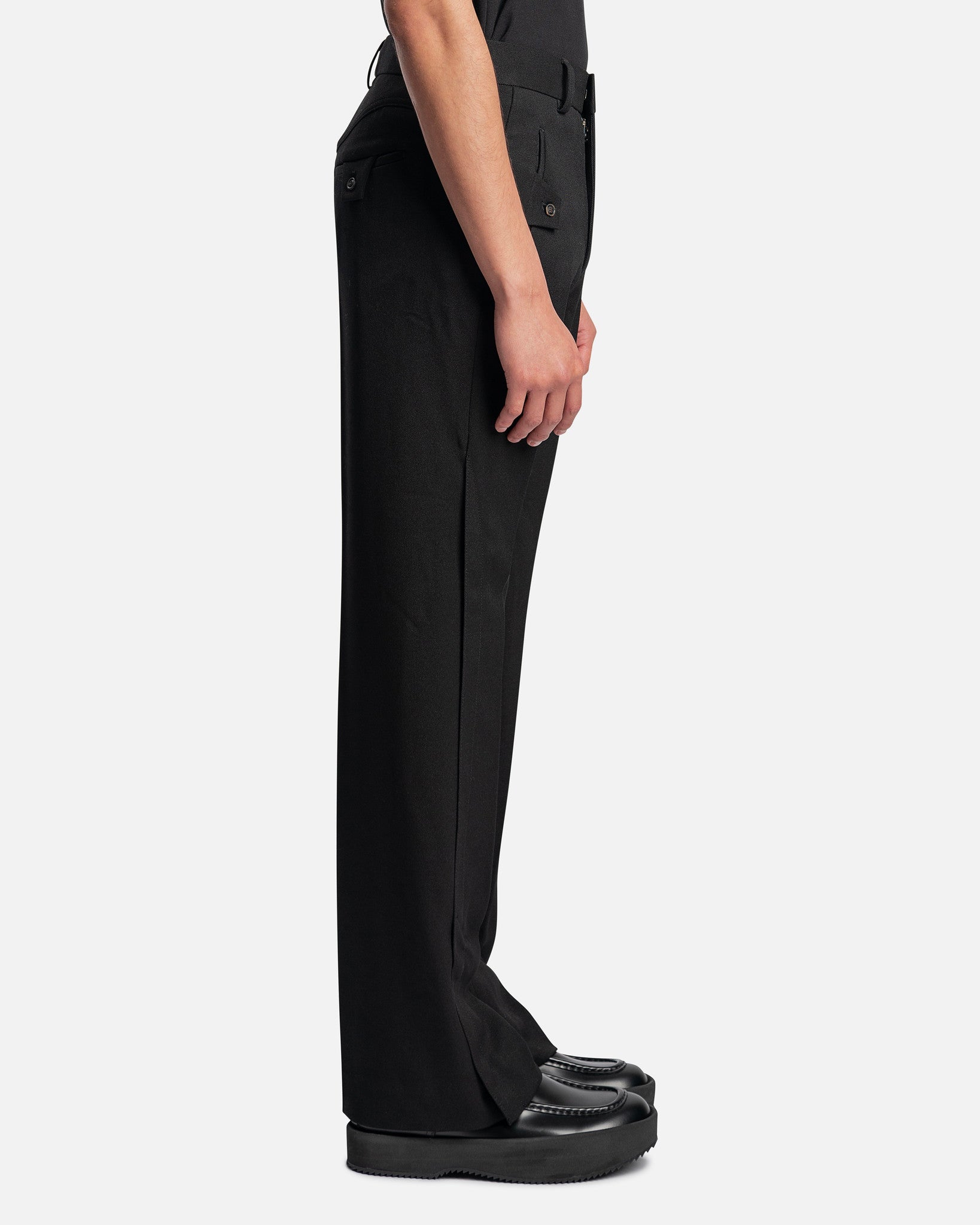 Arzent Wide Leg Trousers in Black