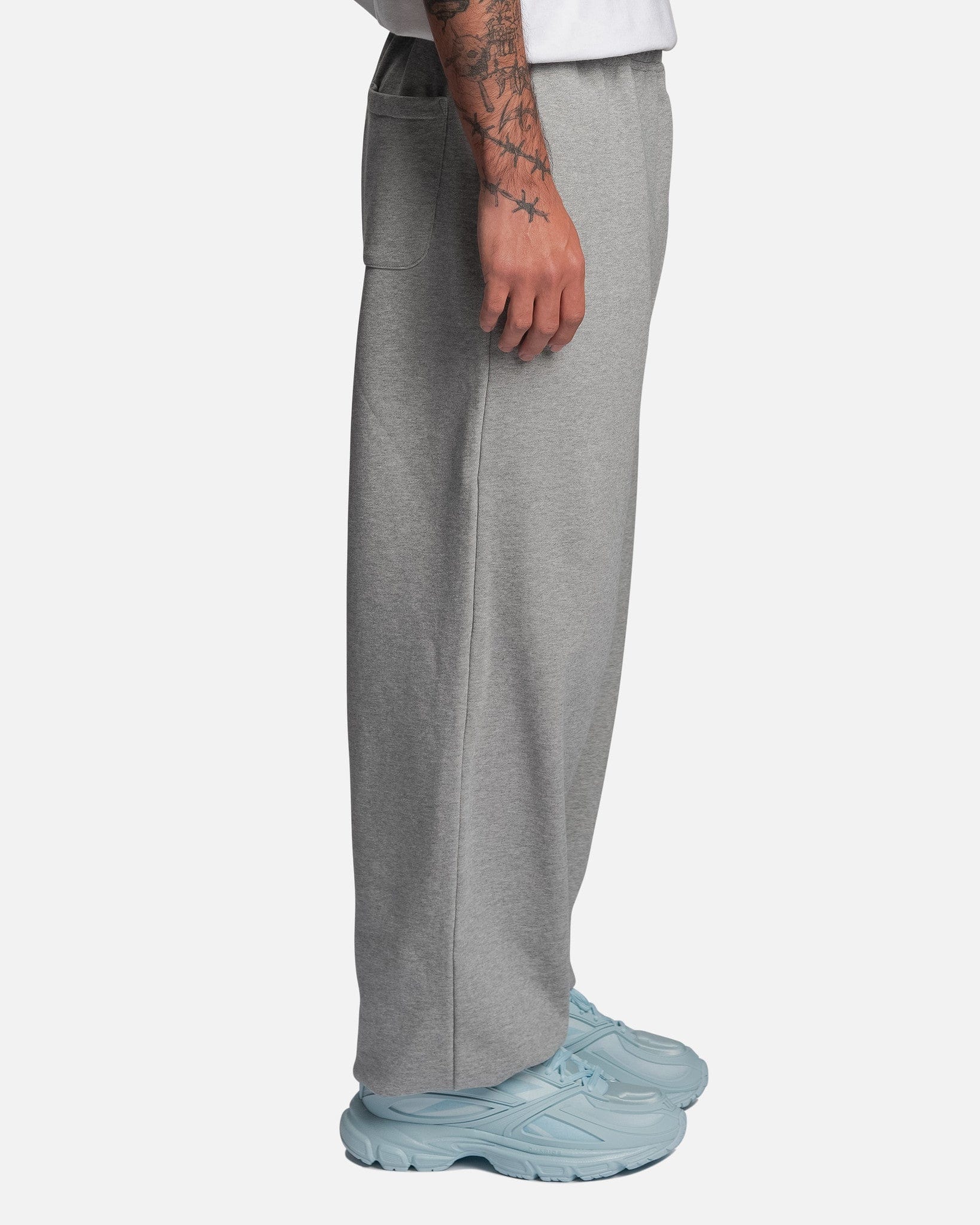 Baggy Sweatpants in Grey Melange