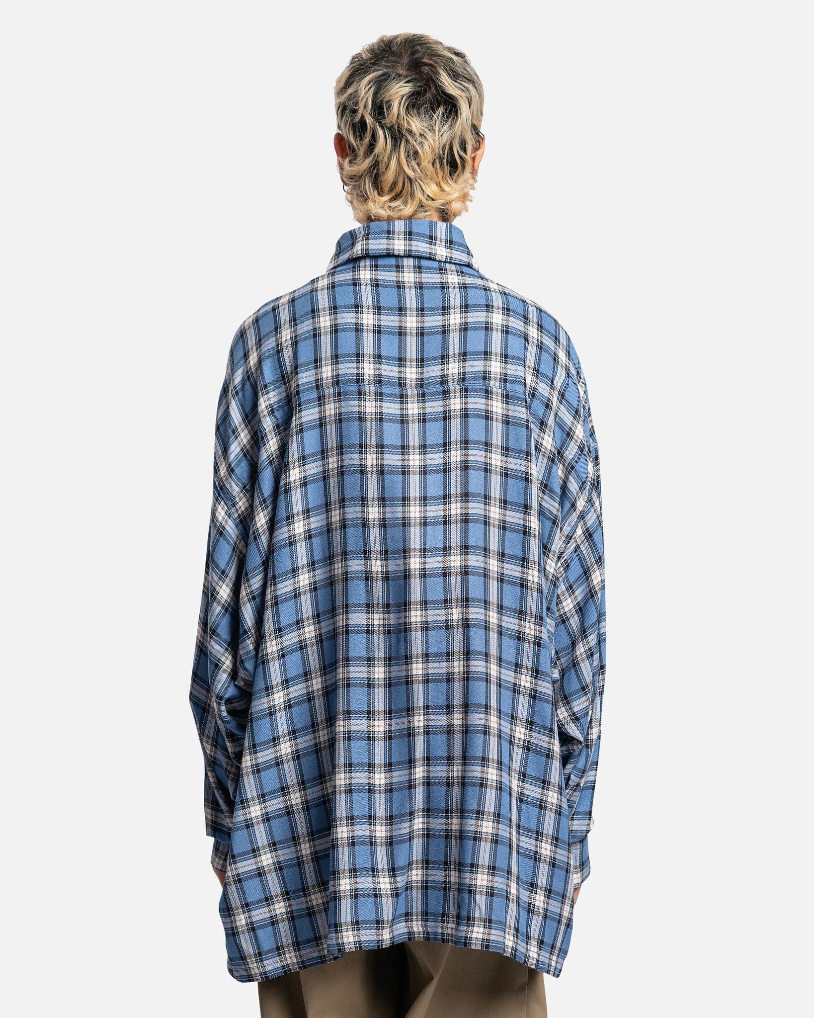 Big Willy LS Shirt in Blue Plaid