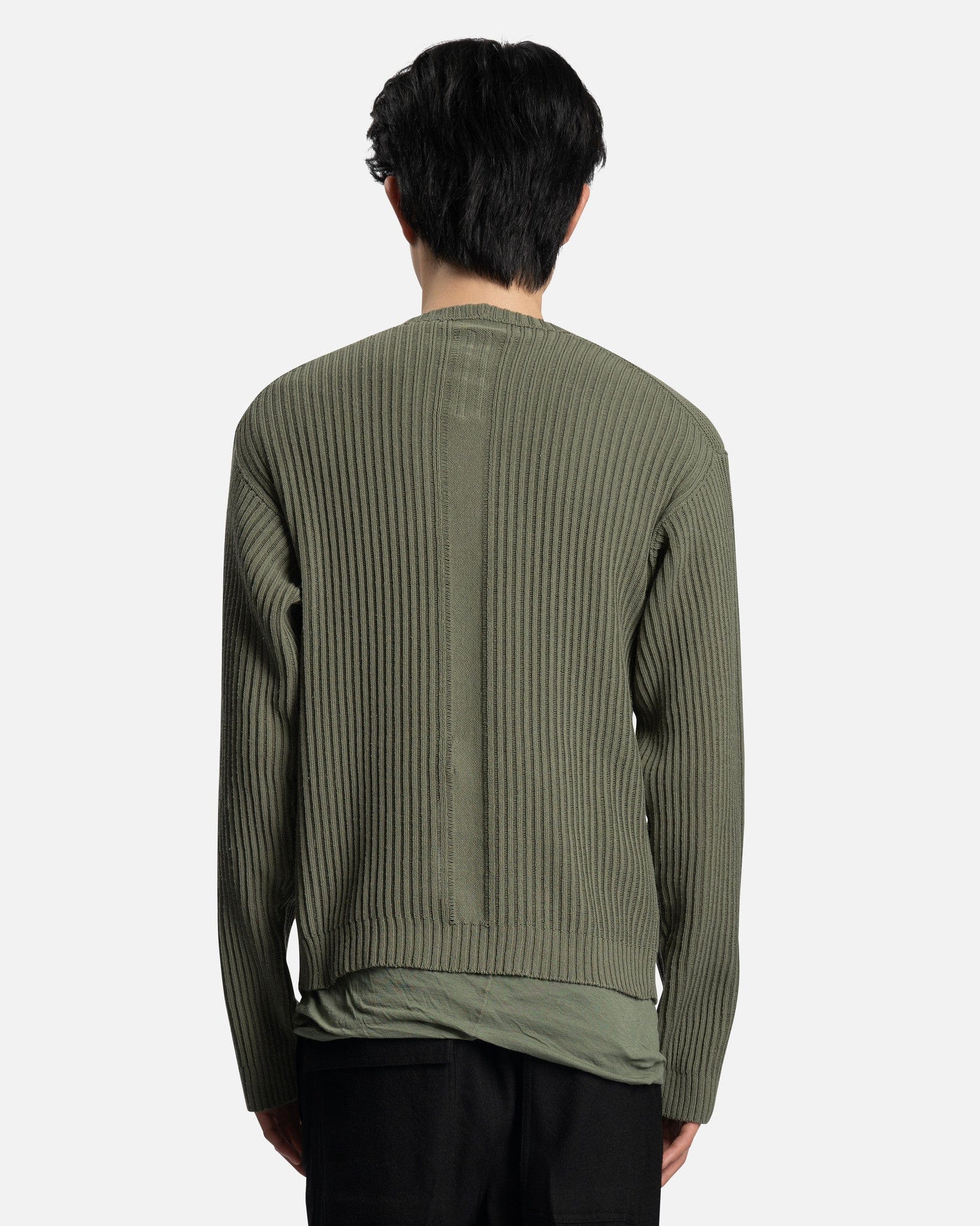 Biker Round Neck in Moss