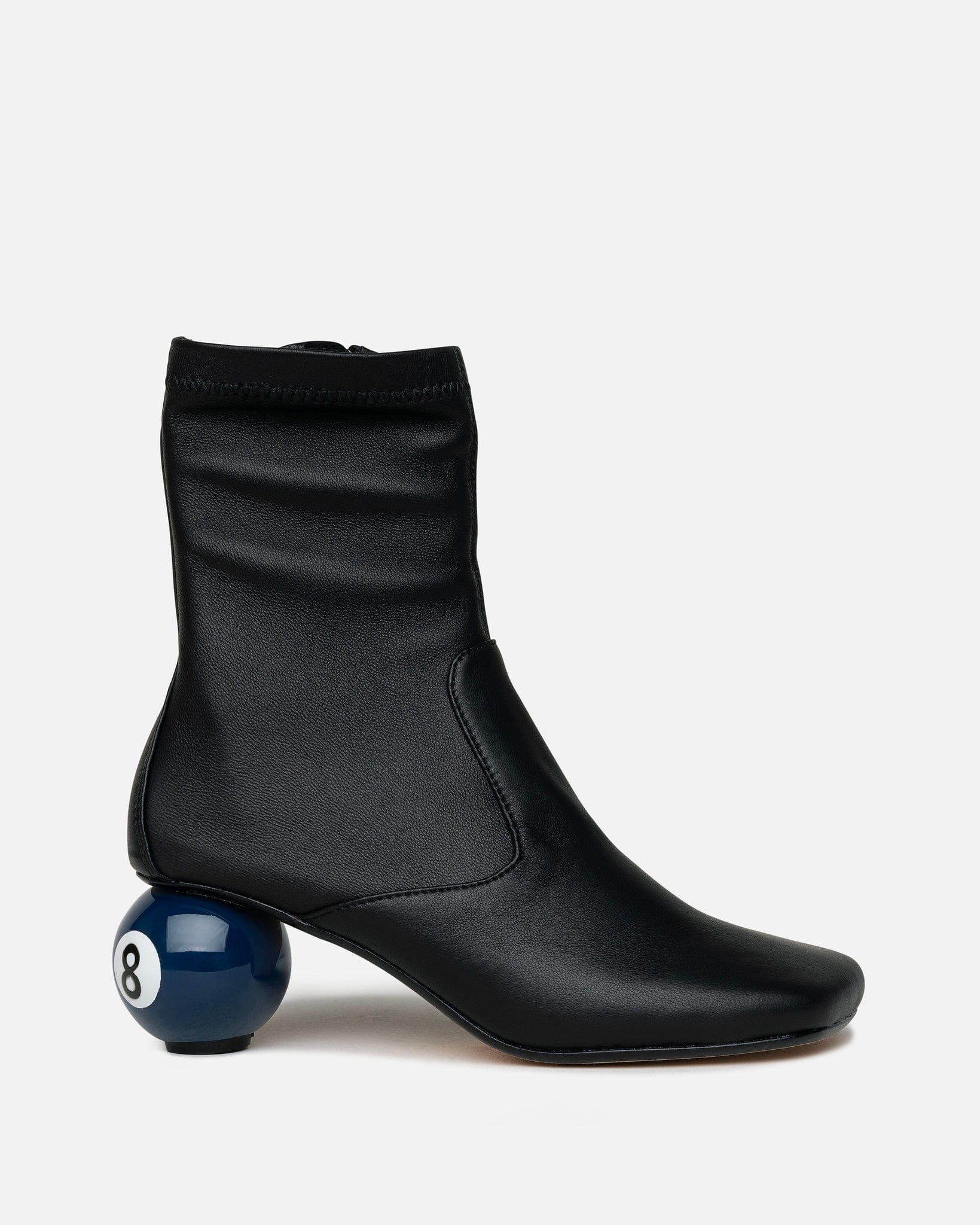 Billiard Heel Boots in Black