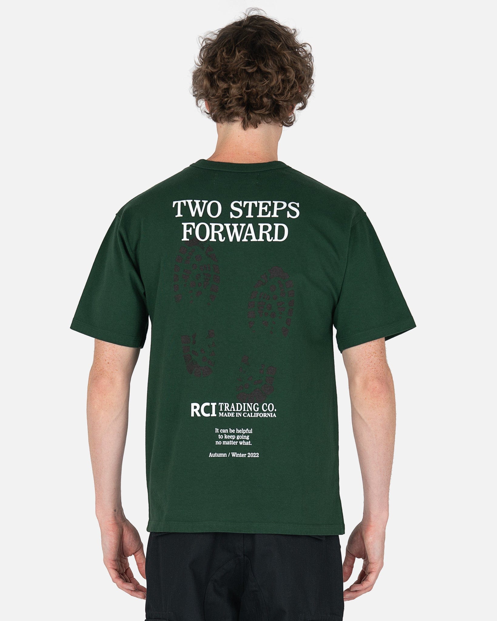 Bootprint T-Shirt in Forest Green