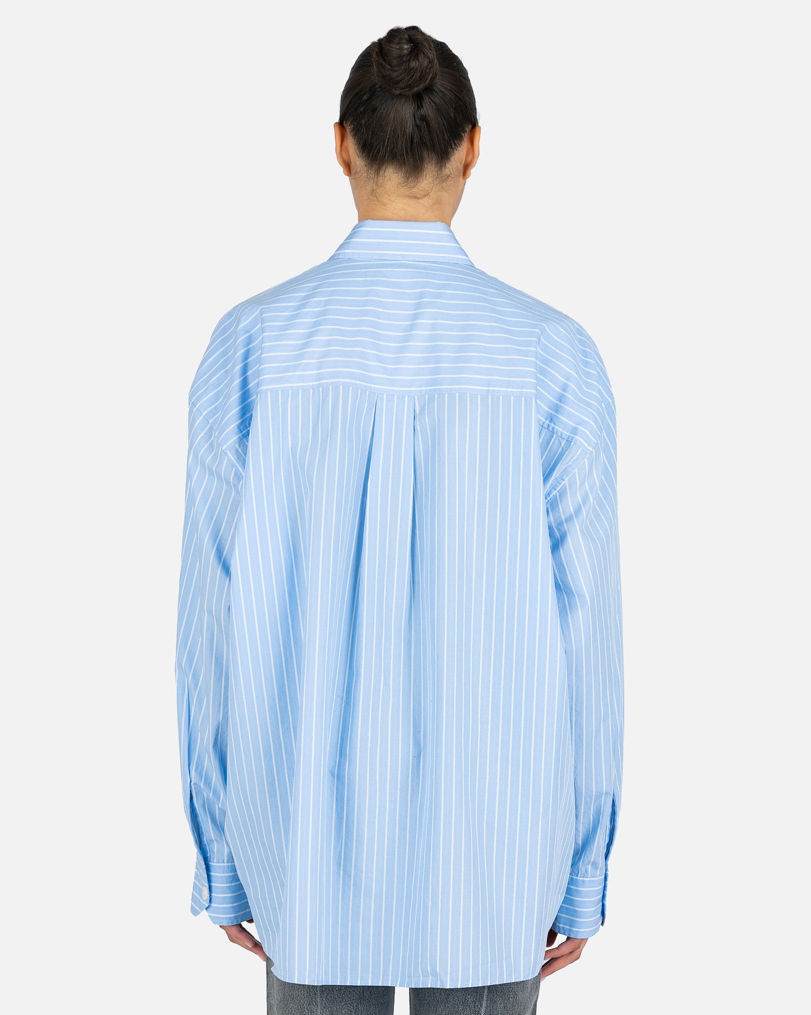 Borrowed Shirt in Blue/Rose Olden Stripe