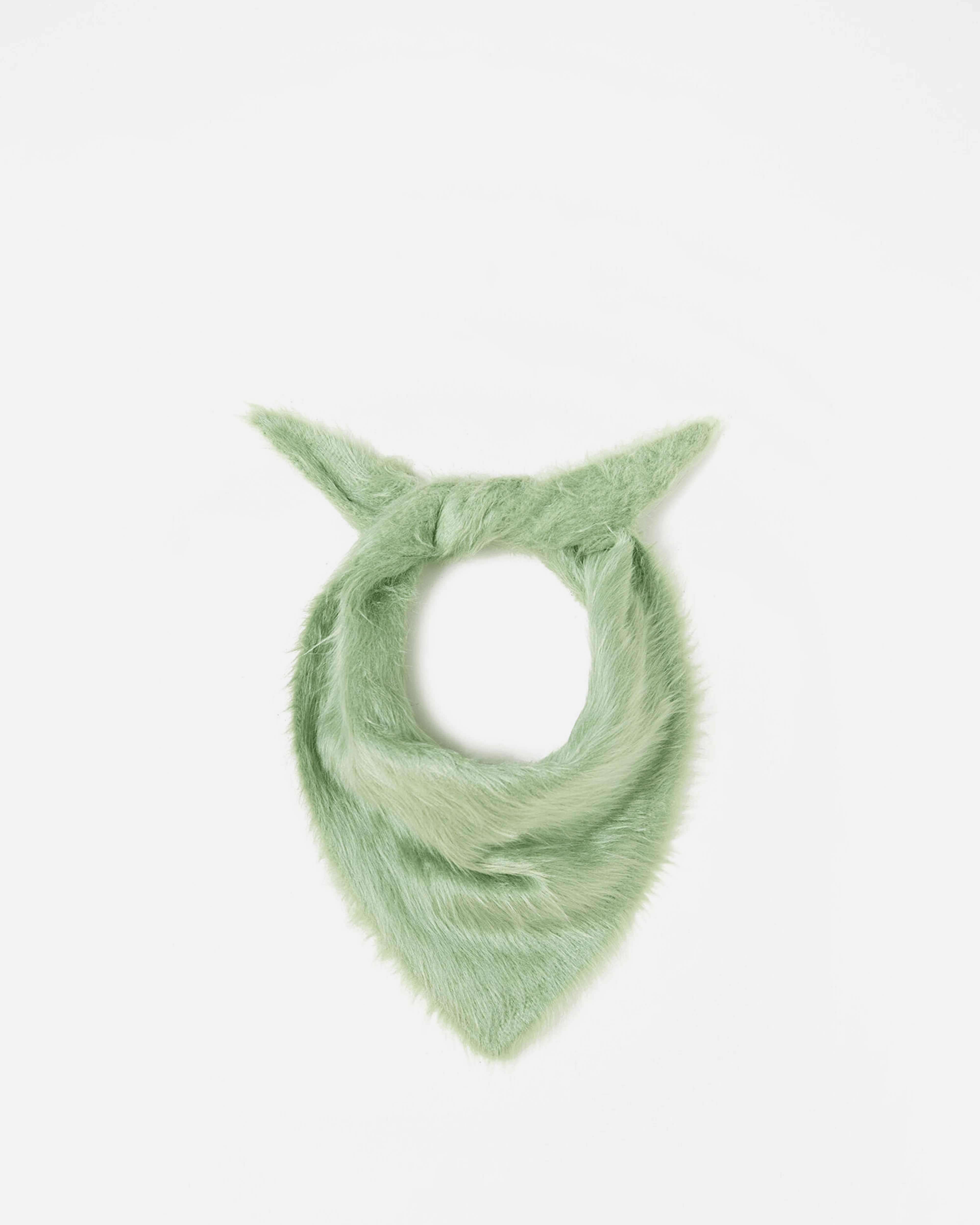 Brushed Silk Scarf in Celadon