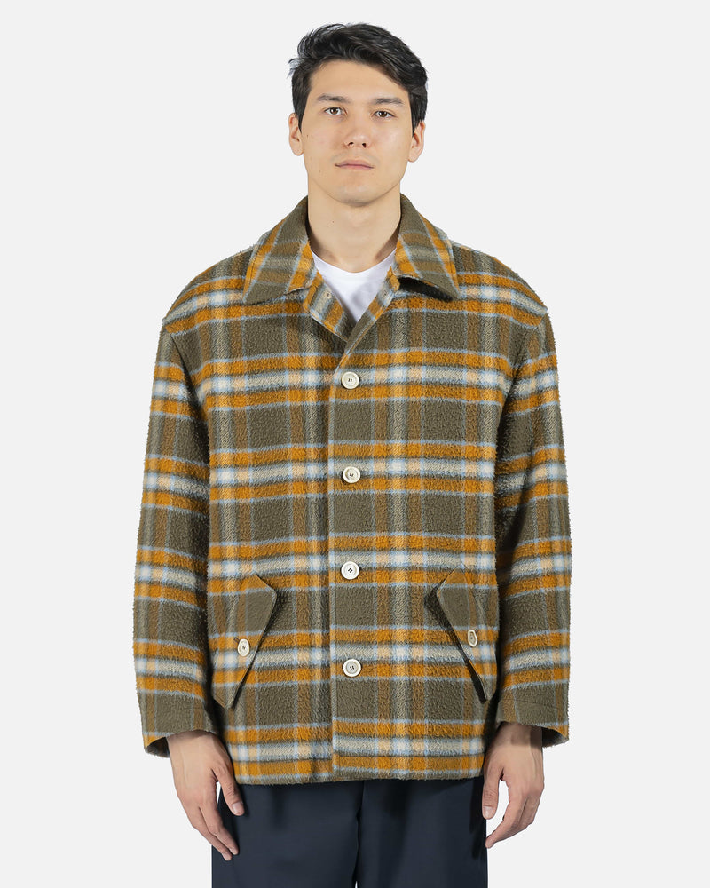 MARNI check print shirt jacket-