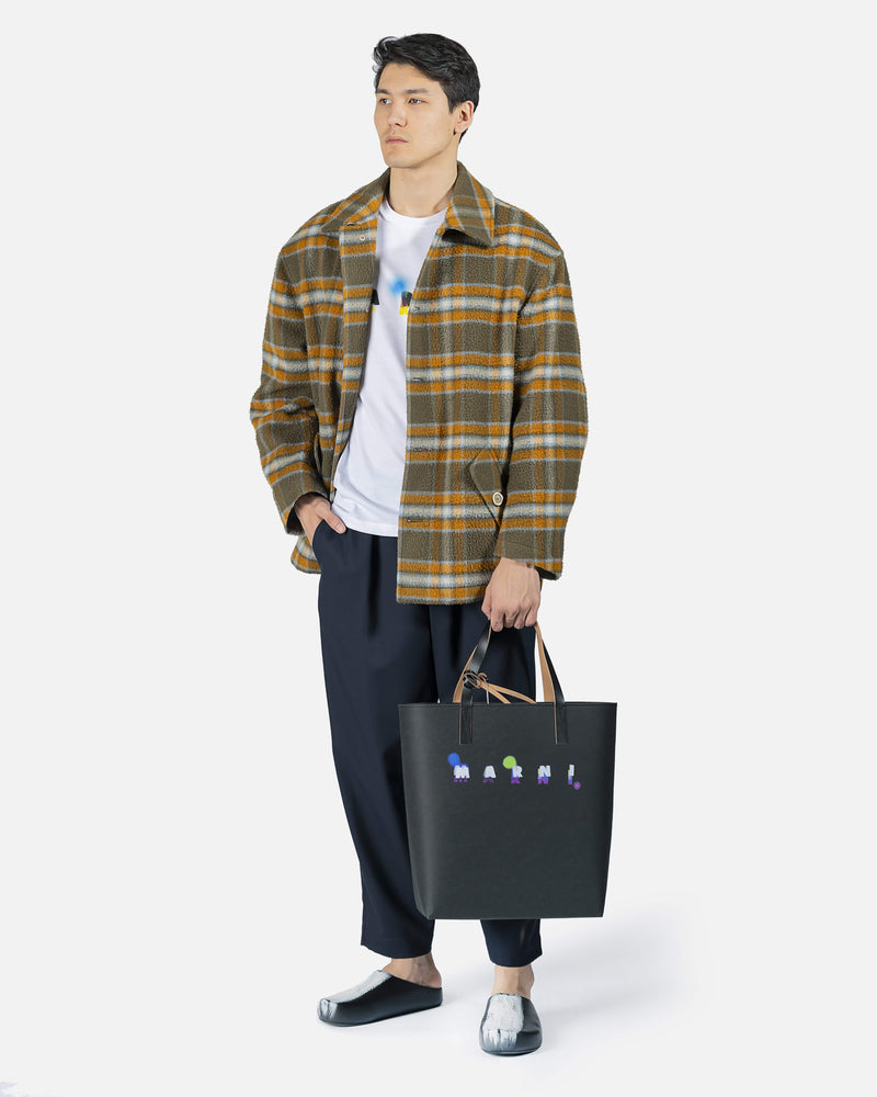 MARNI check print shirt jacket-