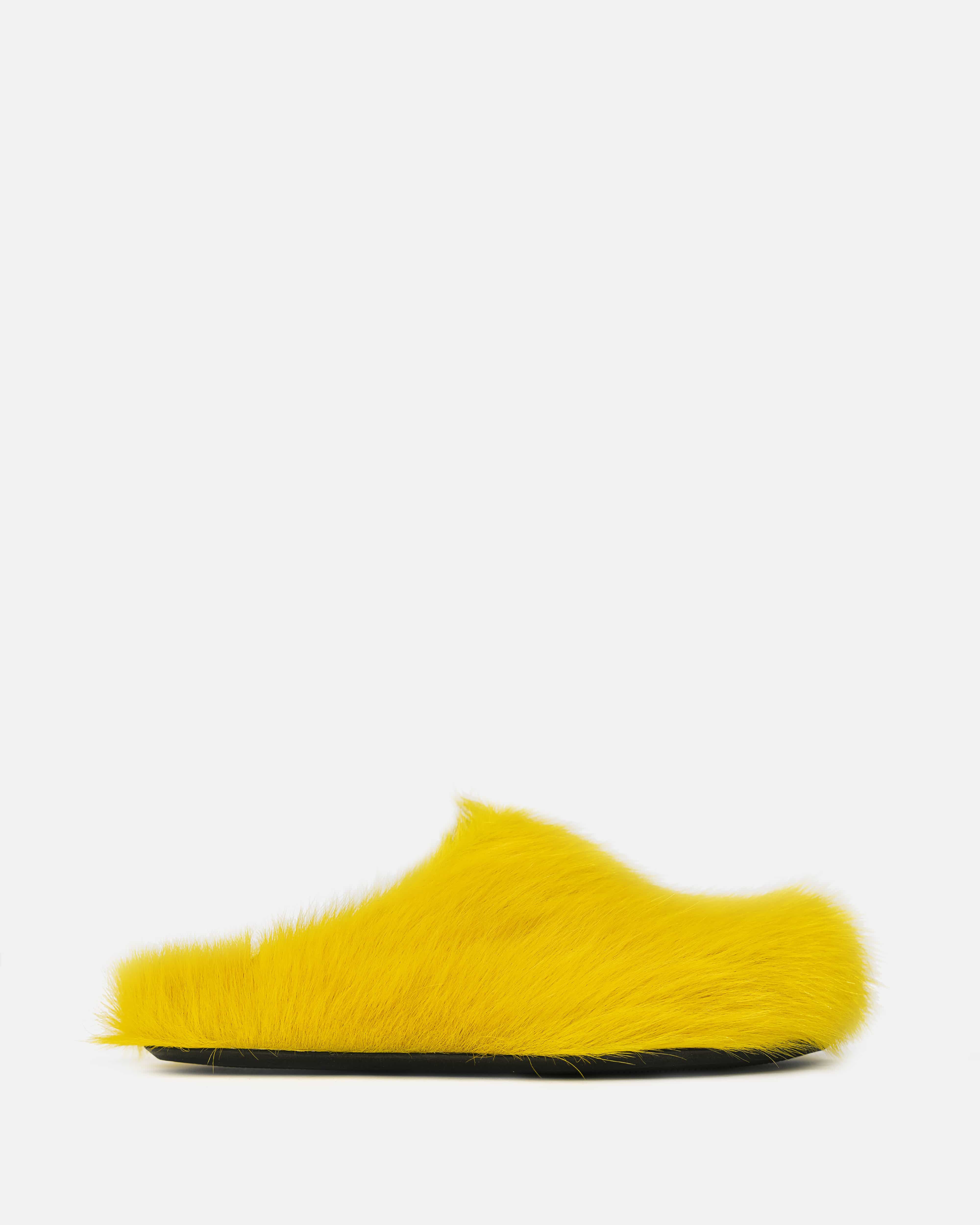 Calf-Hair Sabot in Yellow