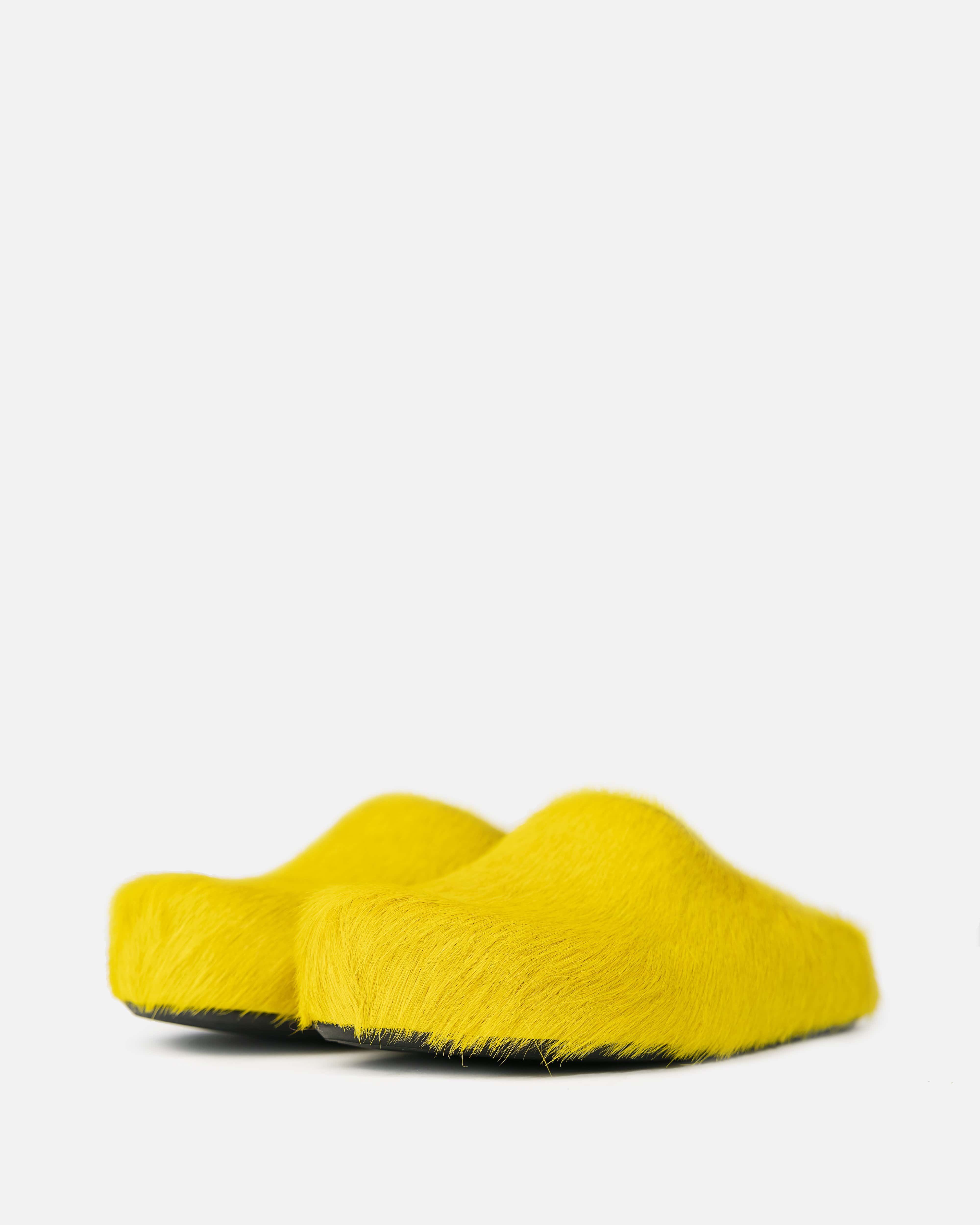 Calf-Hair Sabot in Yellow