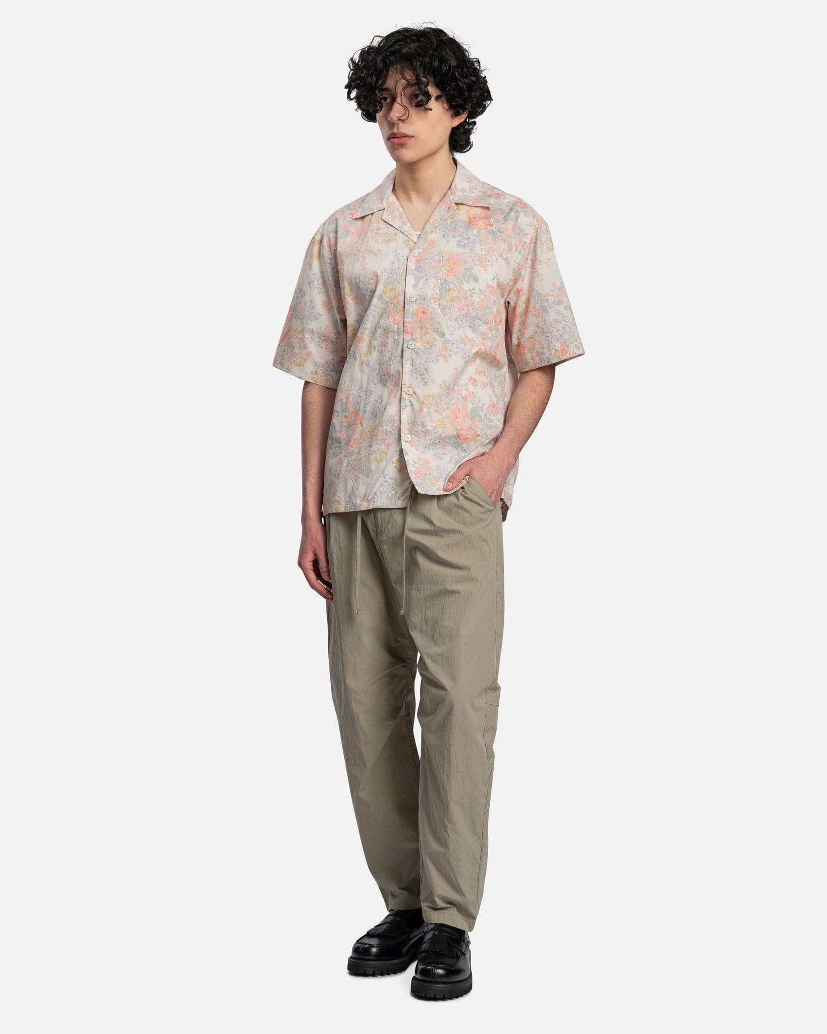 Camp Shirt in Ivory Tuscan Floral