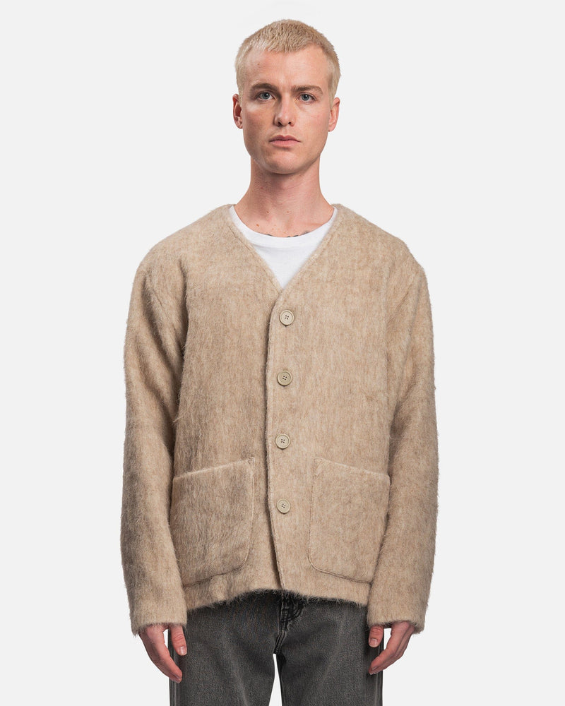 OUR LEGACY CARDIGAN ANTIQUE WHITE MOHAIR-