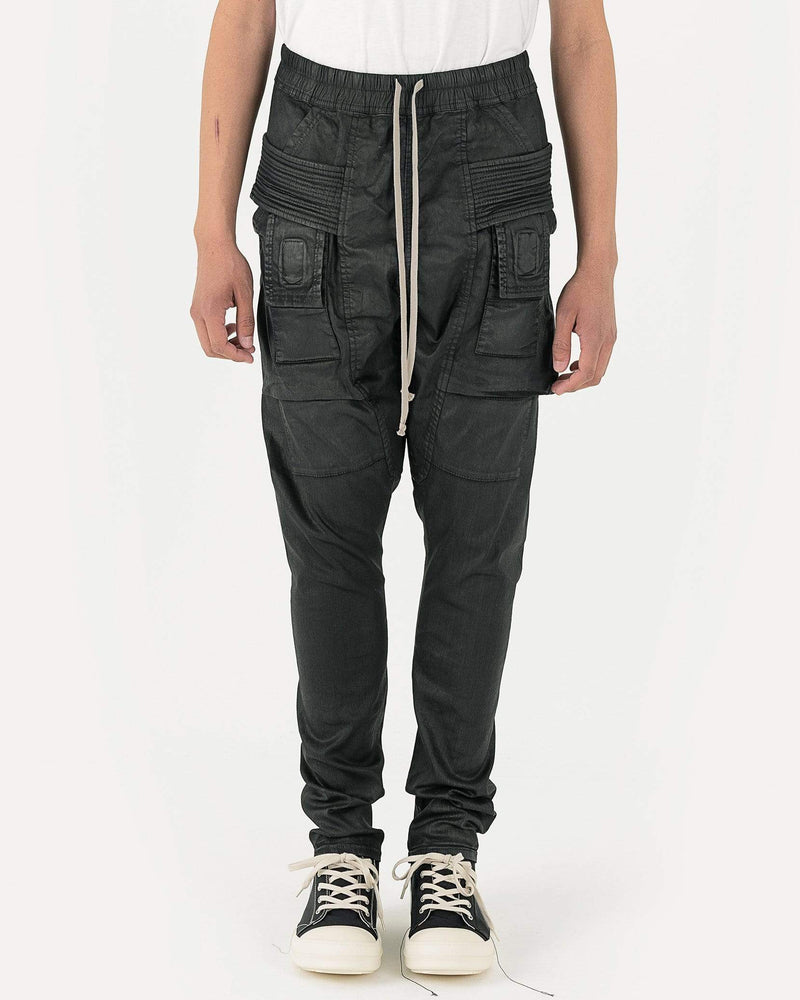 Creatch Cargo in Black Waxed Denim