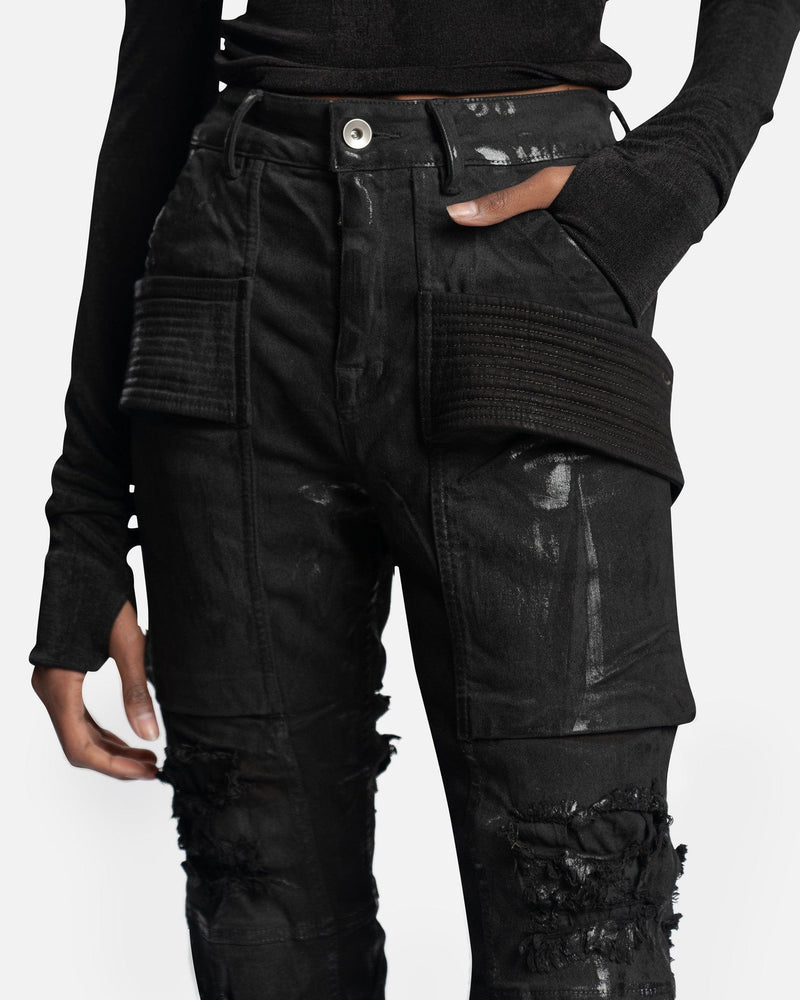 Rick Owens Drkshdw Memphis biker pants www.paths-edu.com