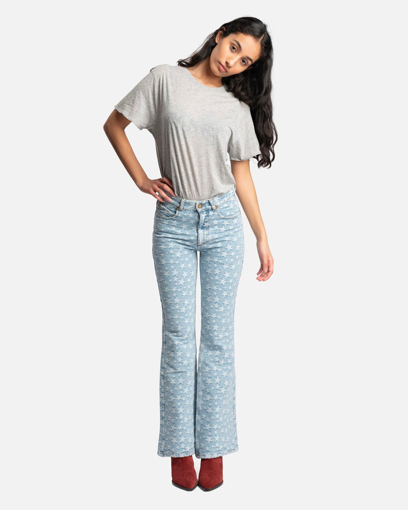 Denim Star Jacquard Pants in Blue – SVRN