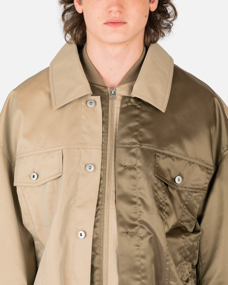 Double Paneled Jacket in Khaki – SVRN