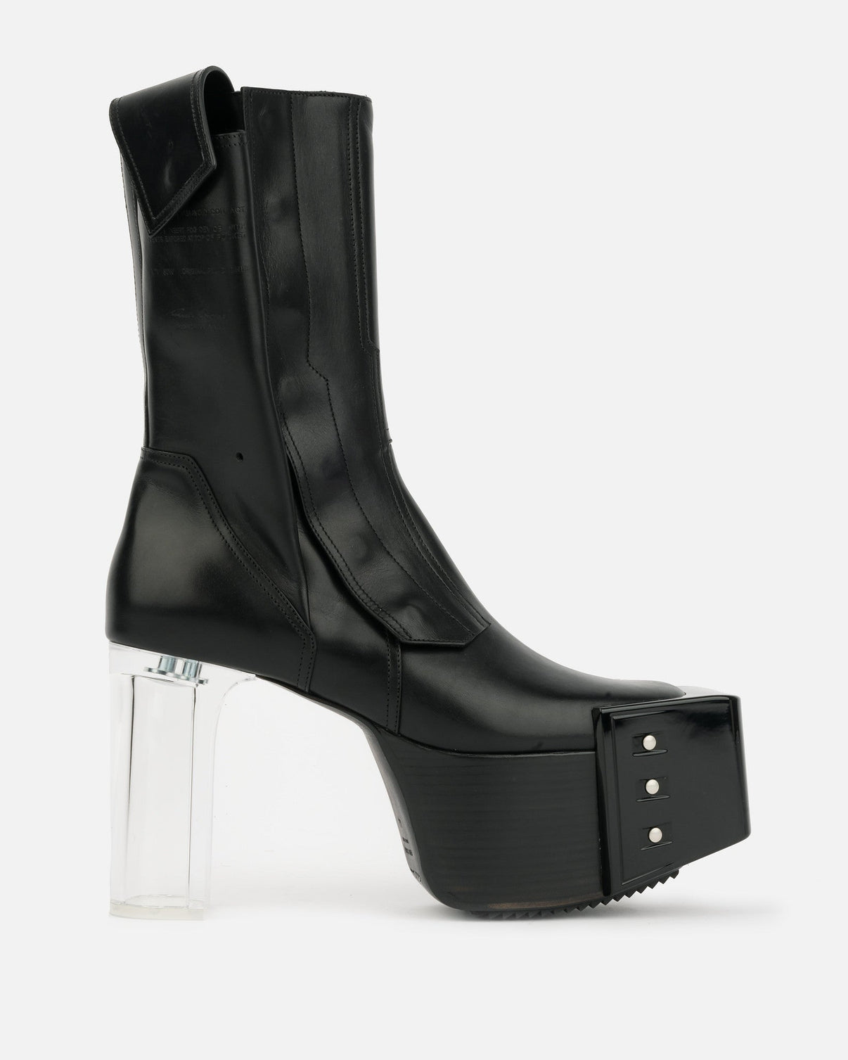 Fogpocket Beveled Kiss Boot in Black/Clear – SVRN