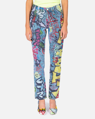 vetements - Graffiti Magic Fit Denim in Multi – SVRN