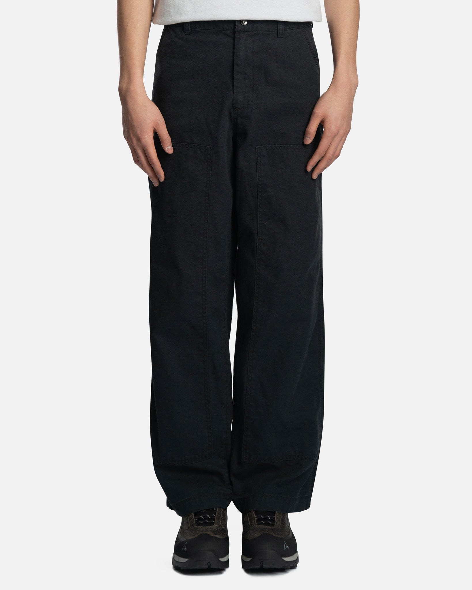 PEACEMINUSONE Wide Pants in Black – SVRN