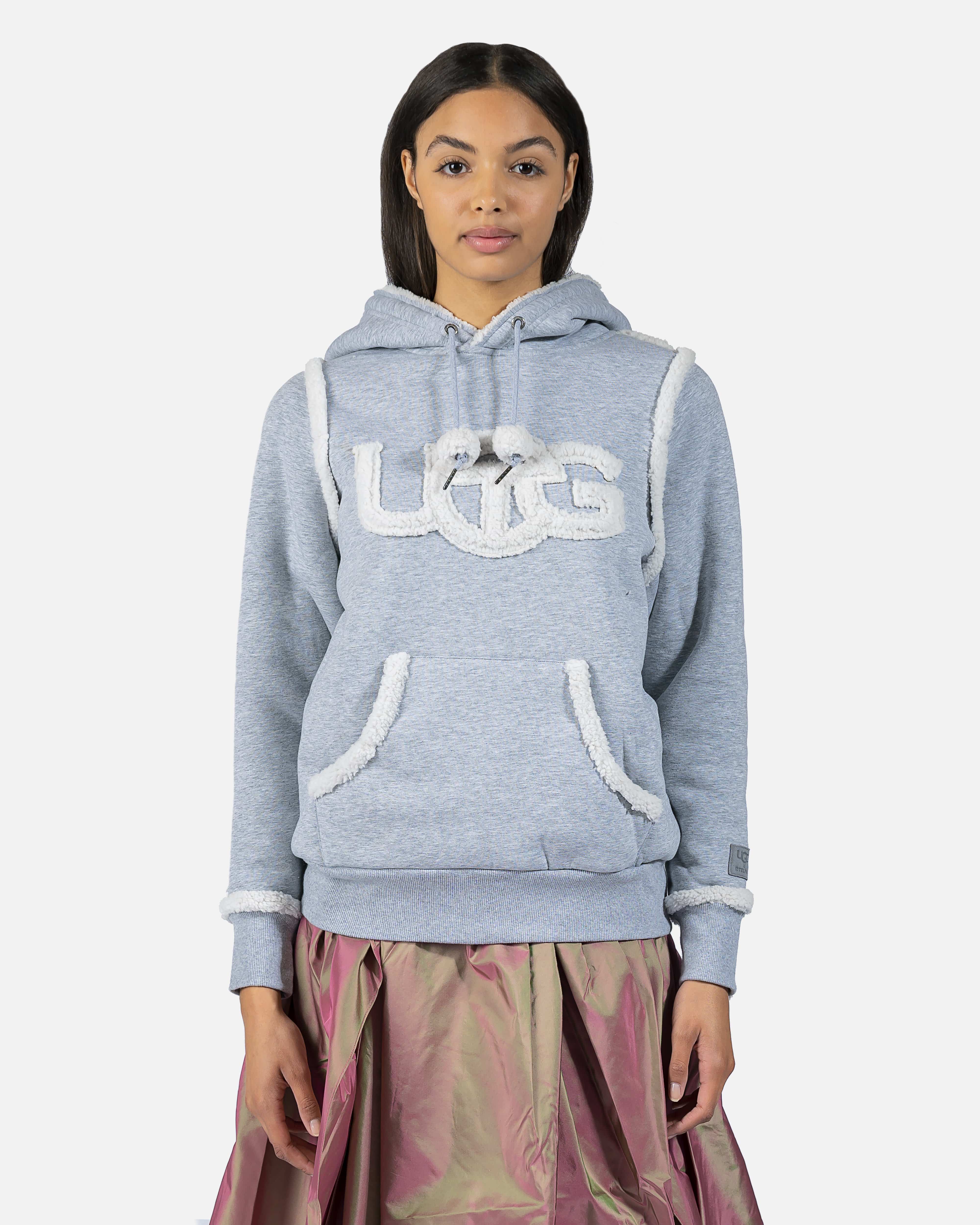 Telfar Logo Hoodie in Heather Grey