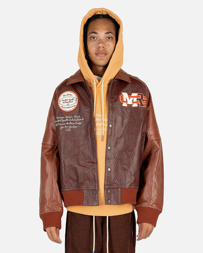 brown air jordan jacket