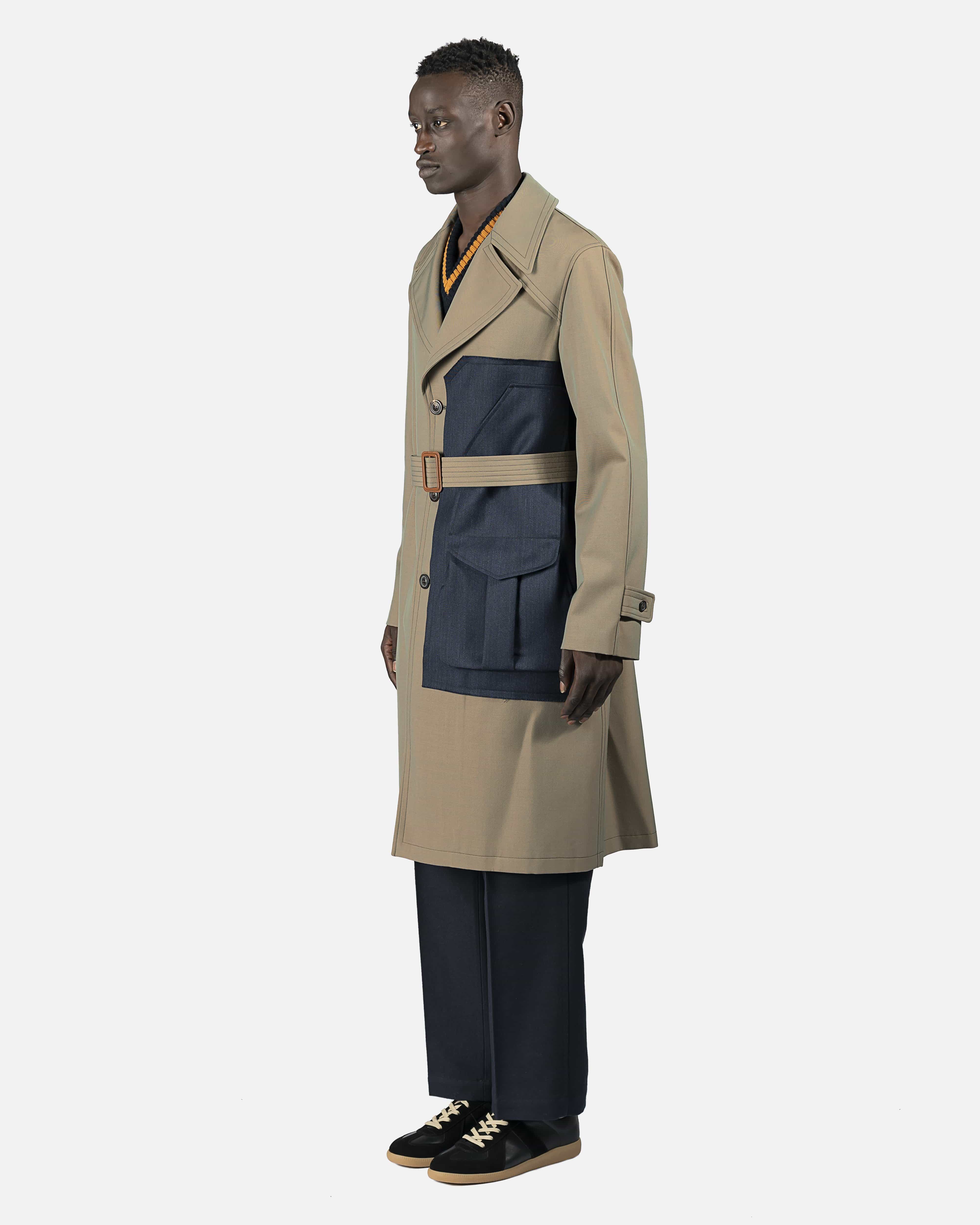 'Memory of' Trench Coat in Green