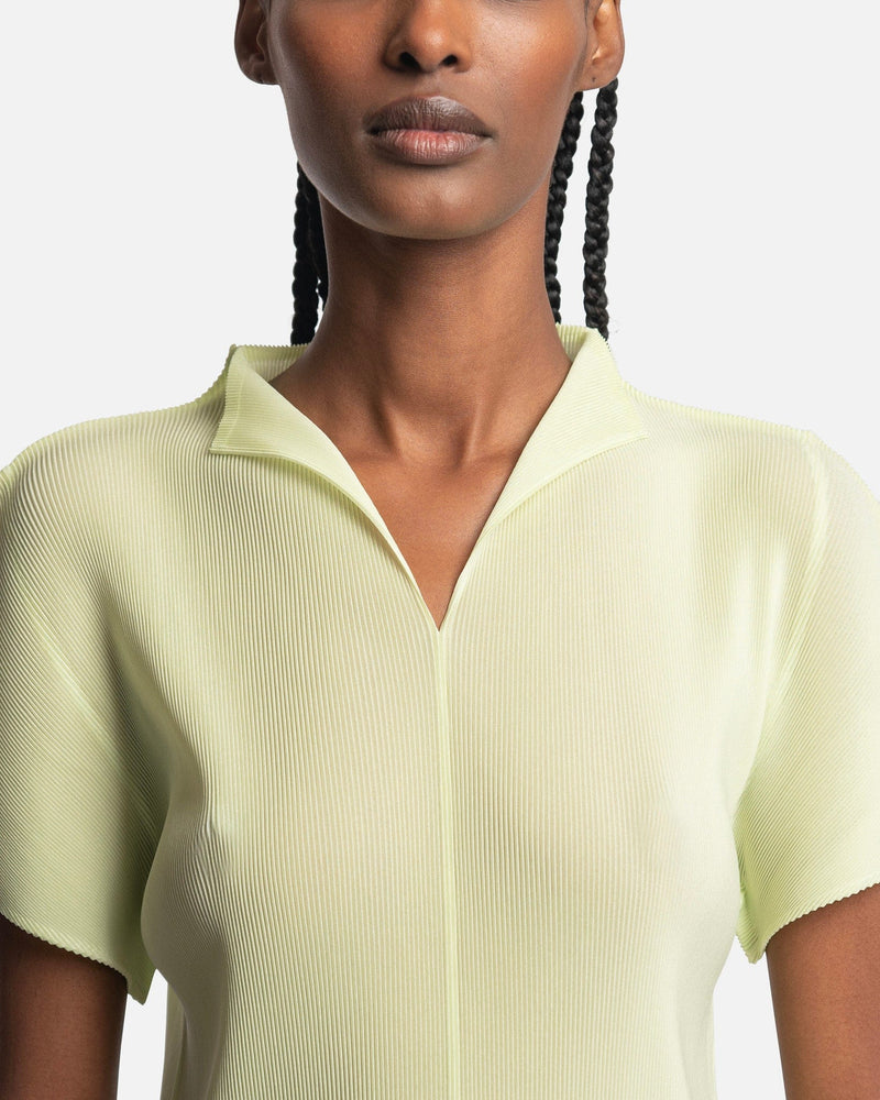 Mist Polo Top in Yellow Green – SVRN