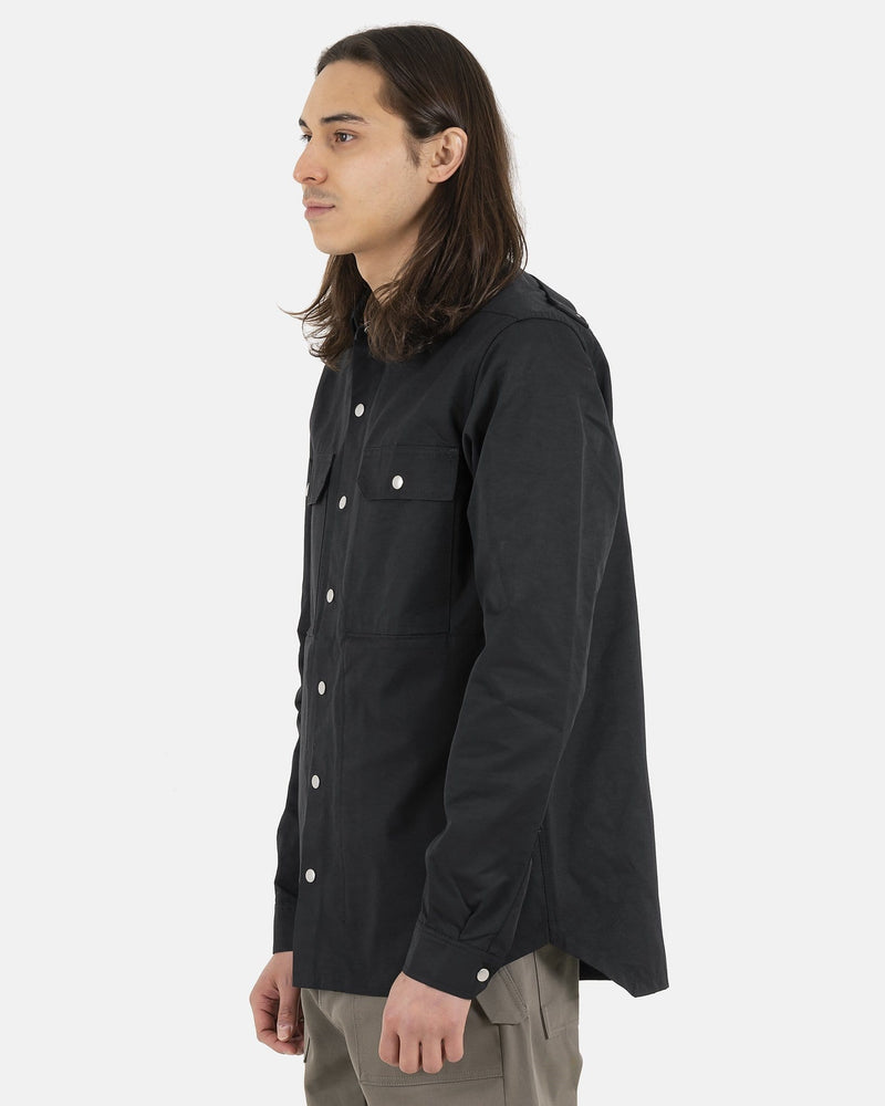 Nylon Overshirt in Black