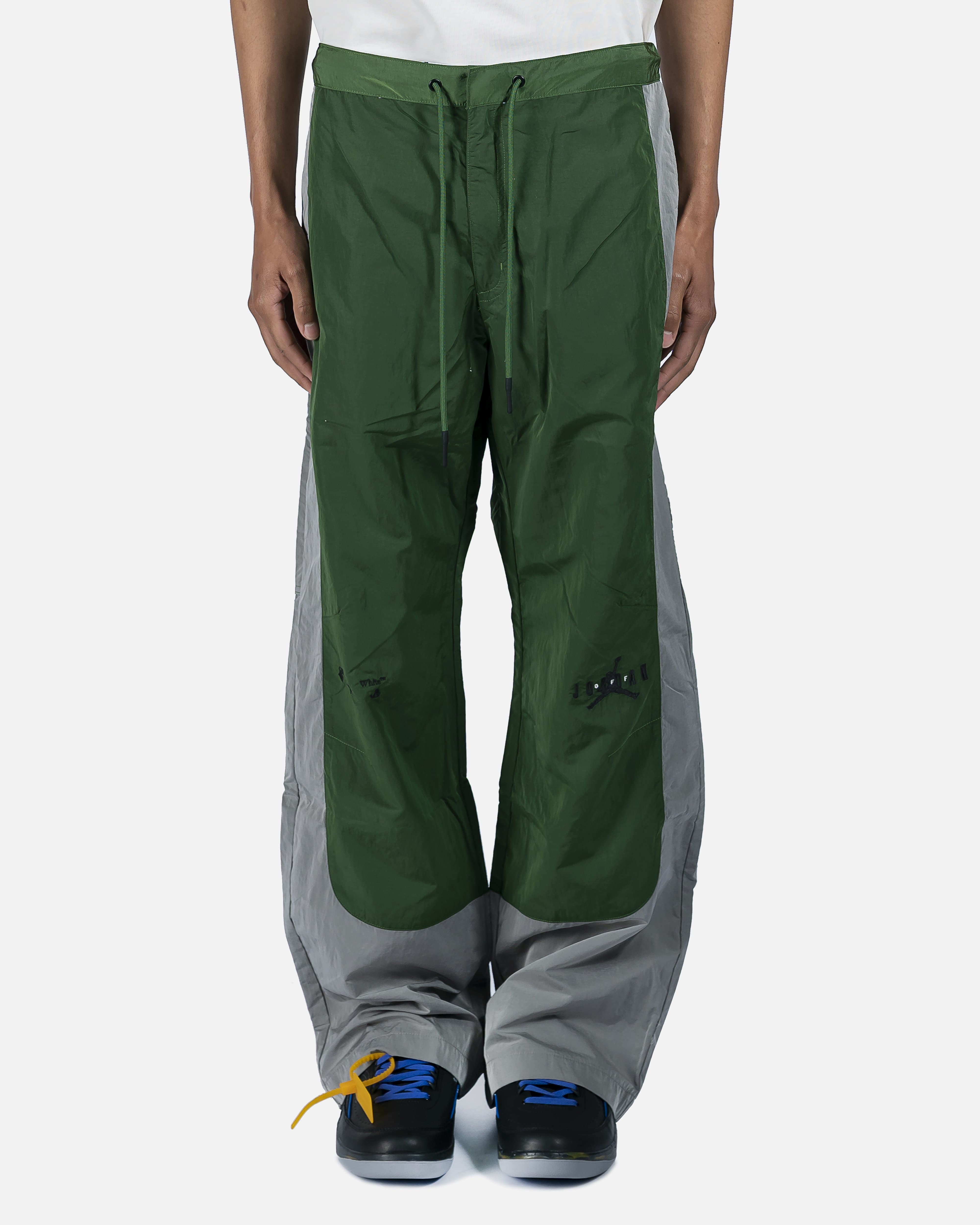 Off-White Track Pant in Green