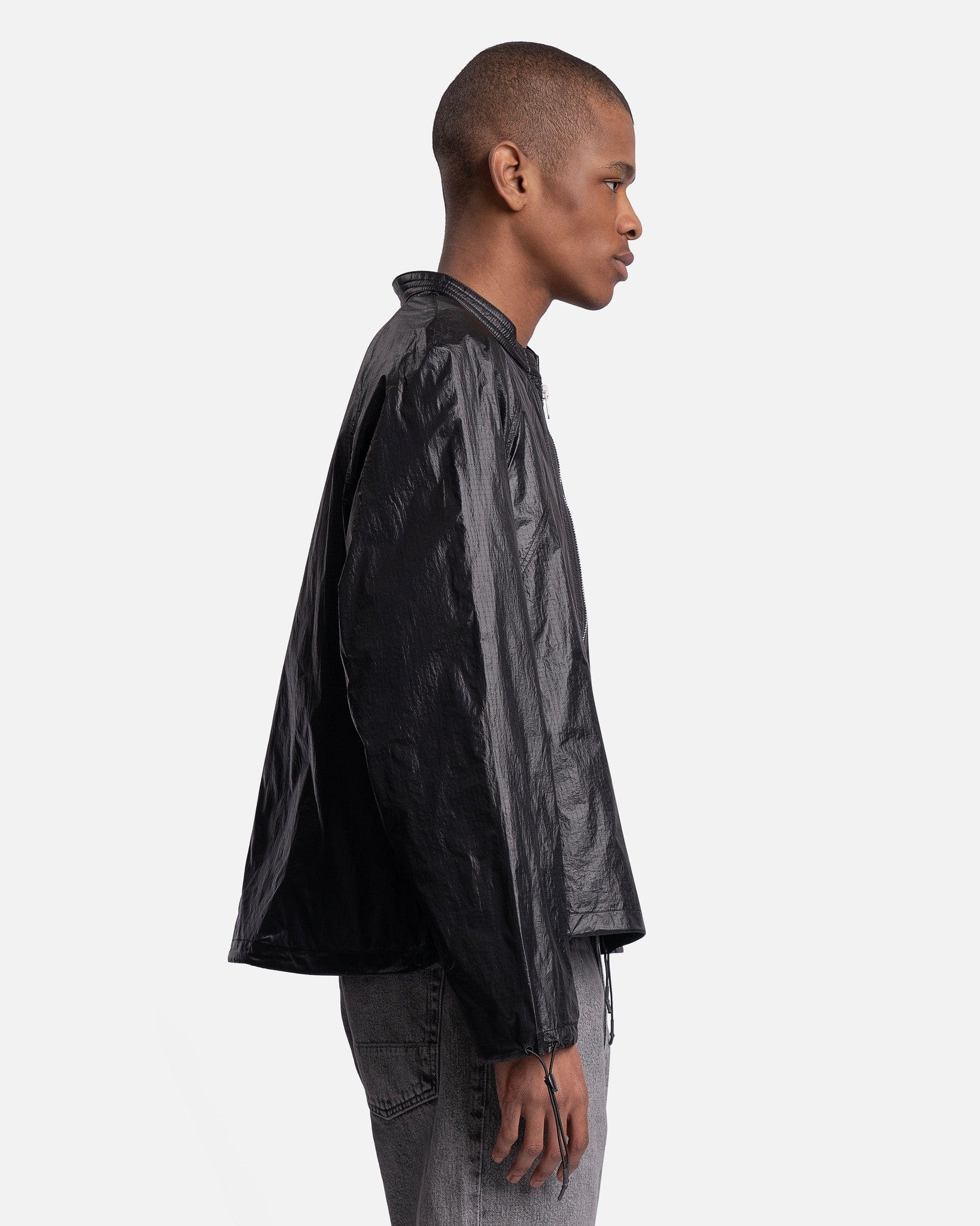 Parasail Jacket in Black Tech Chintz Ripstop