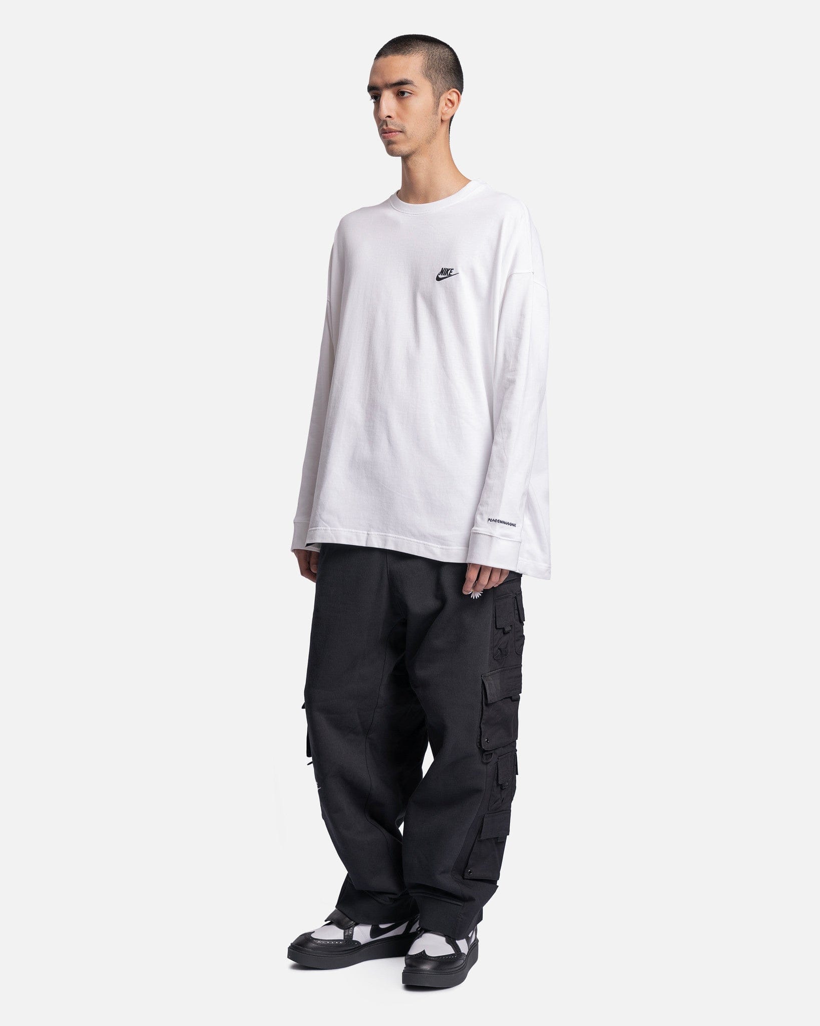 PEACEMINUSONE PMO NIKE Wide Pants Black | gulatilaw.com