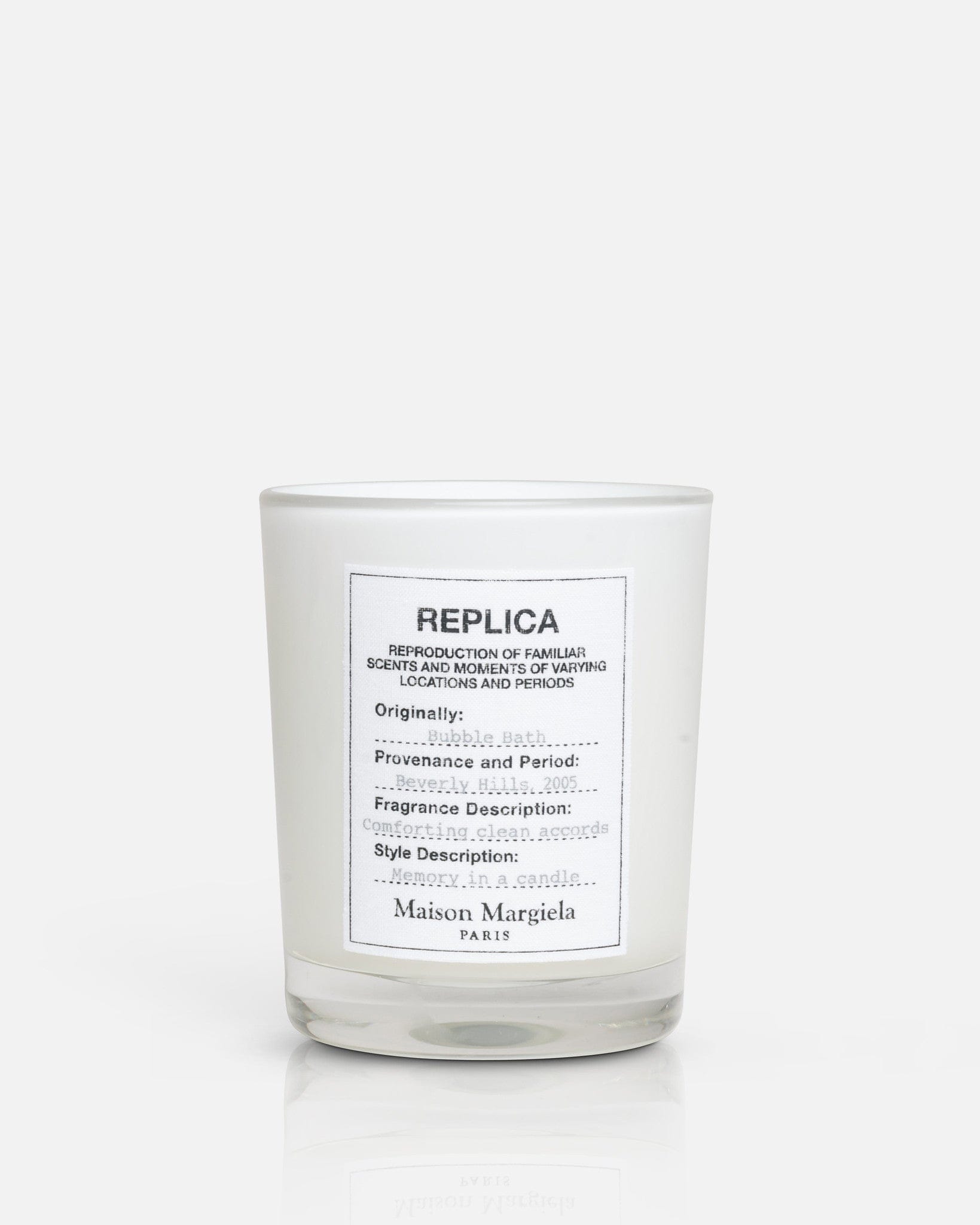 'REPLICA' Bubble Bath Candle