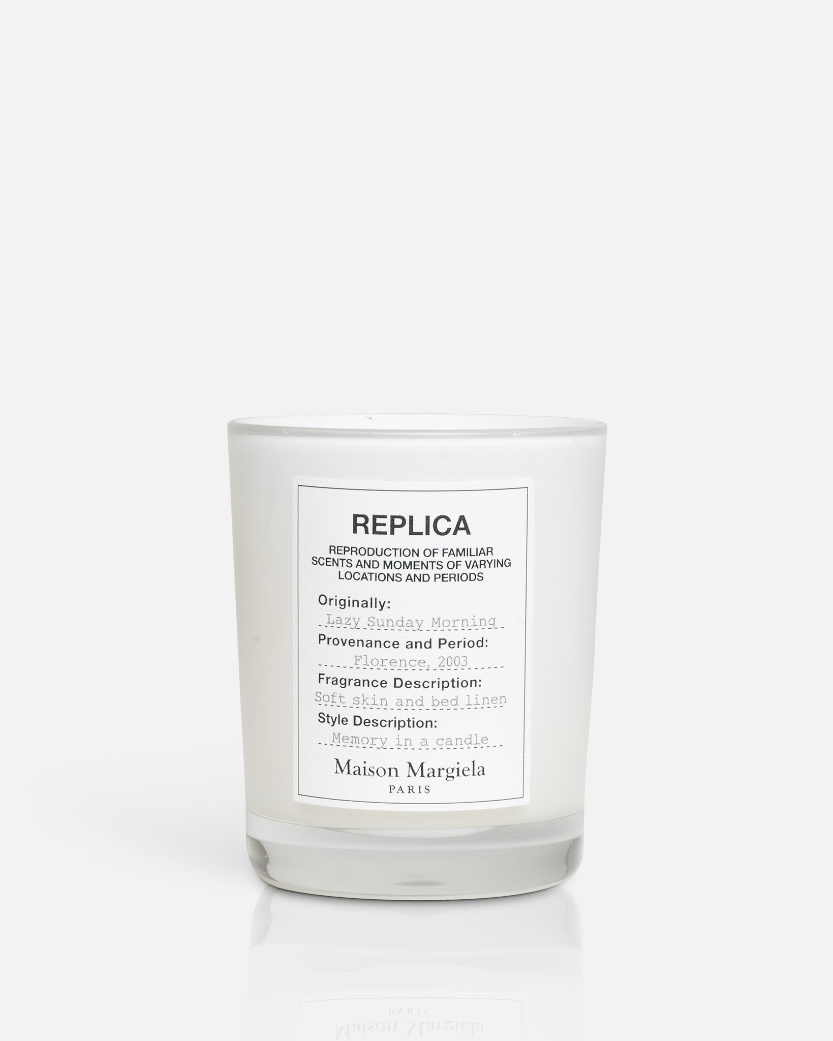 'REPLICA' Lazy Sunday Candle