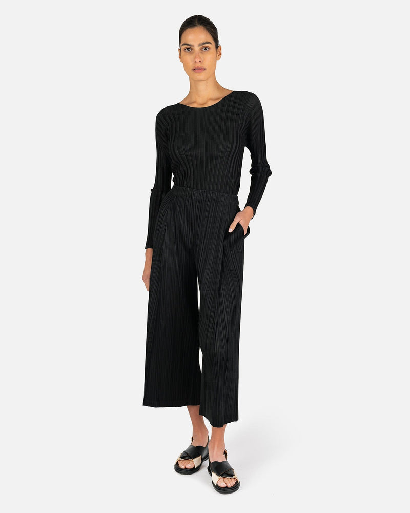 Rib Pleats Basic in Black – SVRN