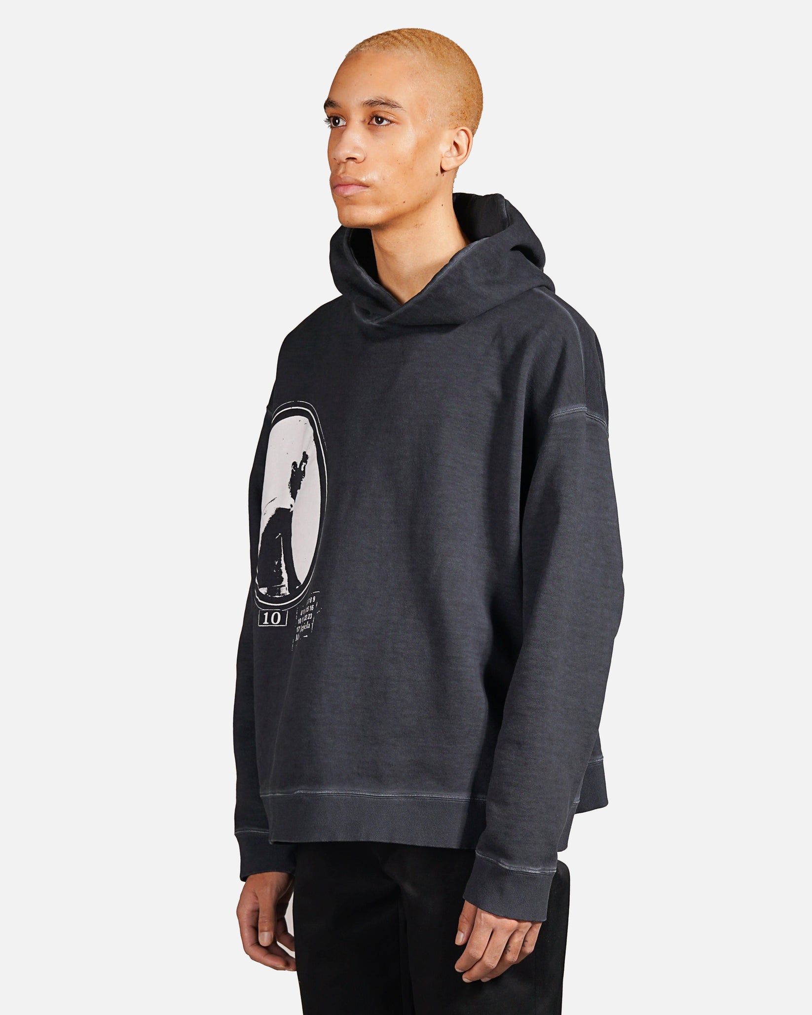 Silhouette Print Hoodie in Anthracite – SVRN